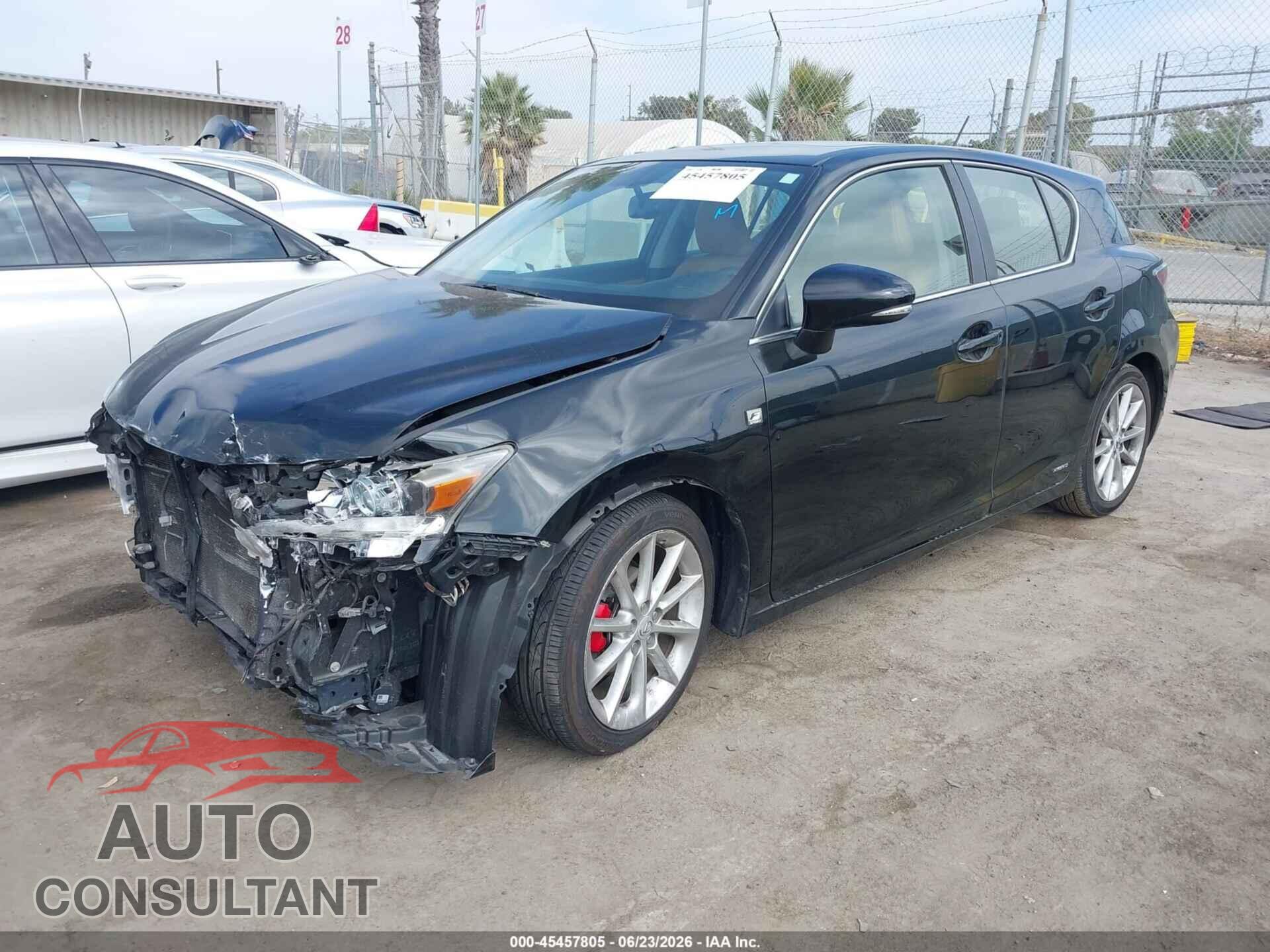 LEXUS CT 200H 2012 - JTHKD5BH4C2093867