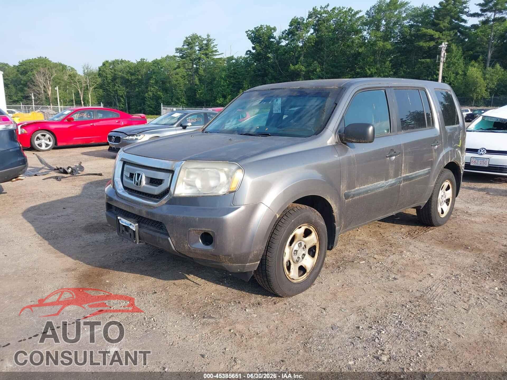 HONDA PILOT 2011 - 5FNYF4H27BB068816