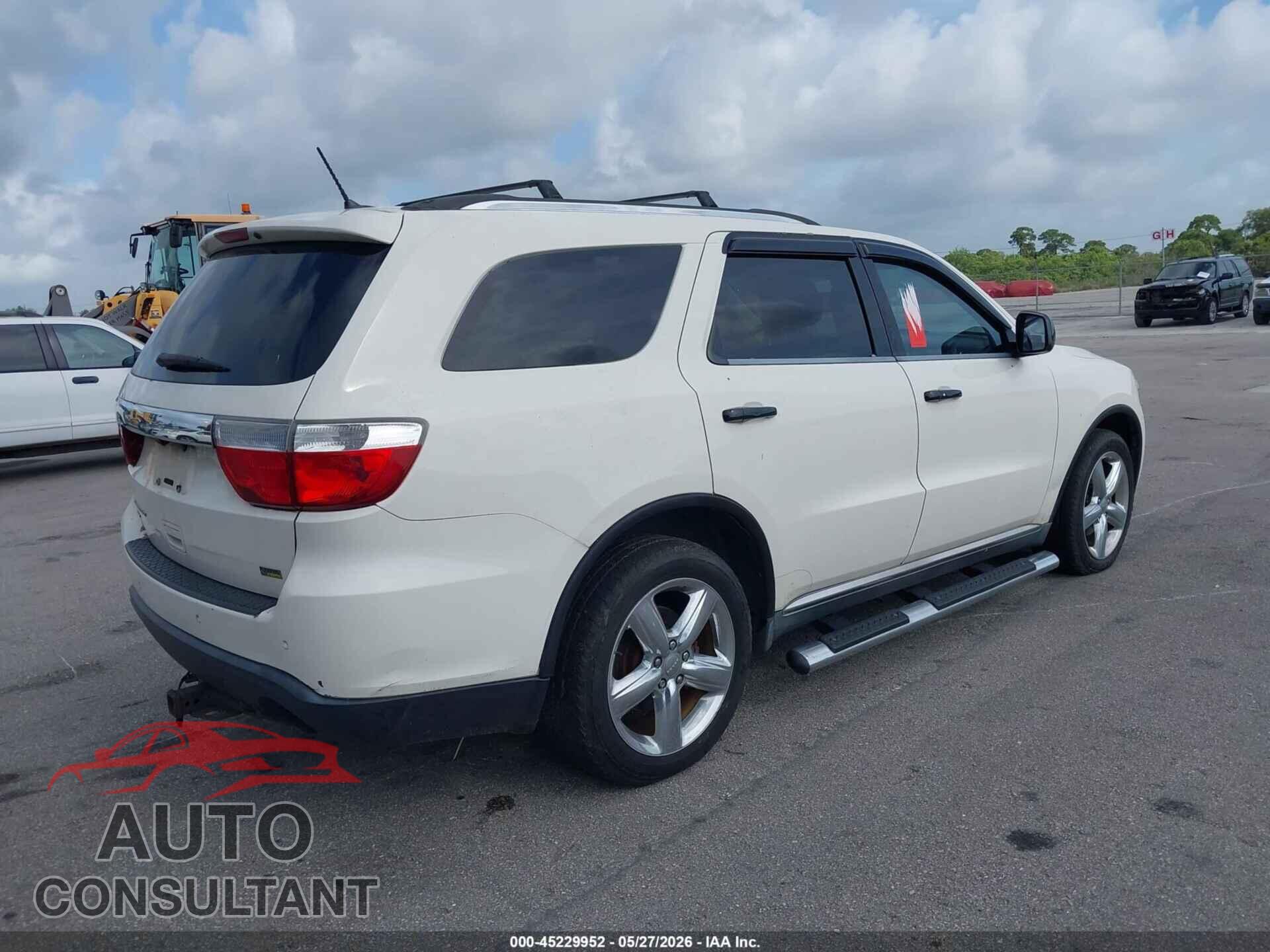 DODGE DURANGO 2011 - 1D4RE2GG5BC740395