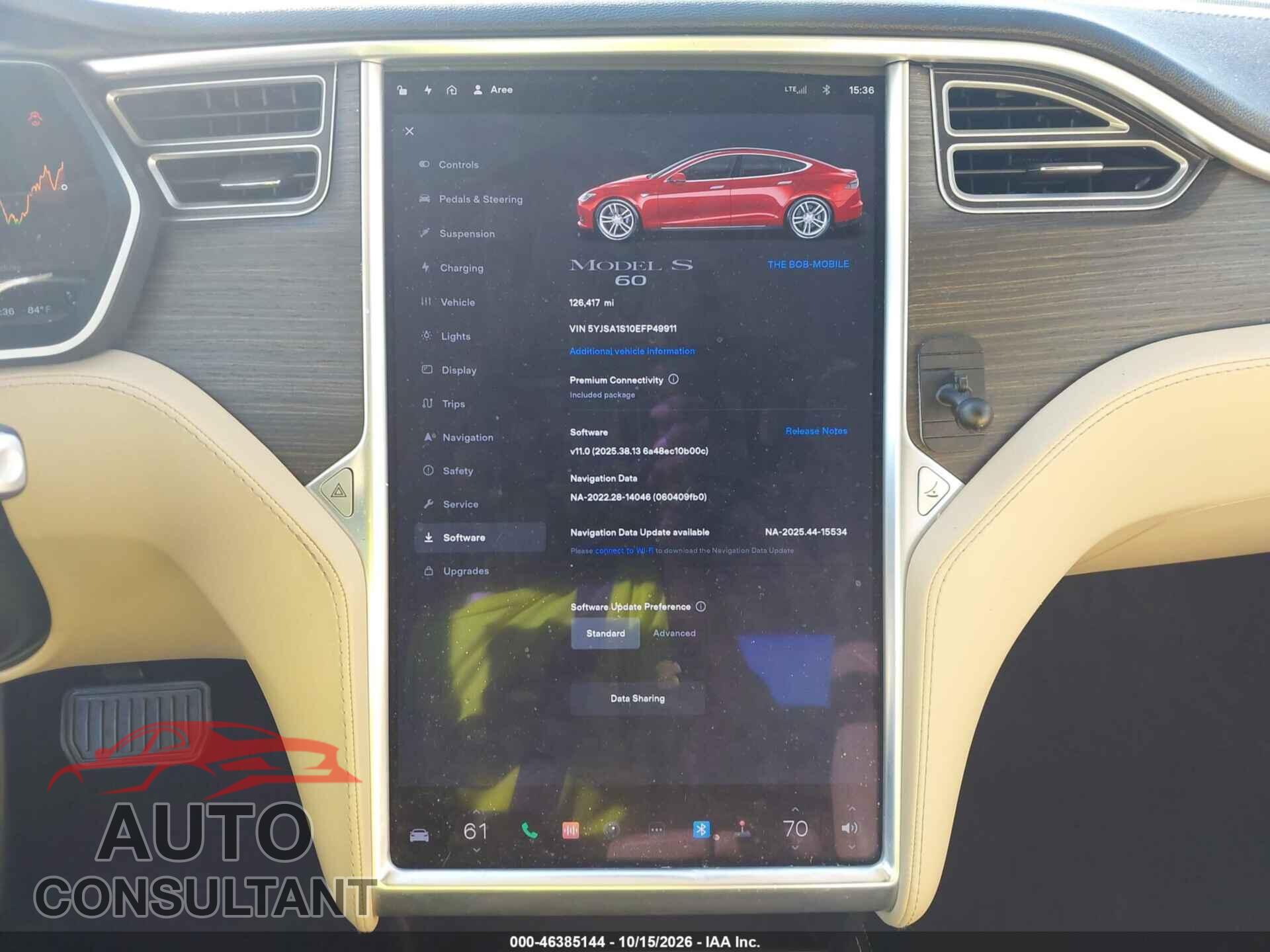 TESLA MODEL S 2014 - 5YJSA1S10EFP49911