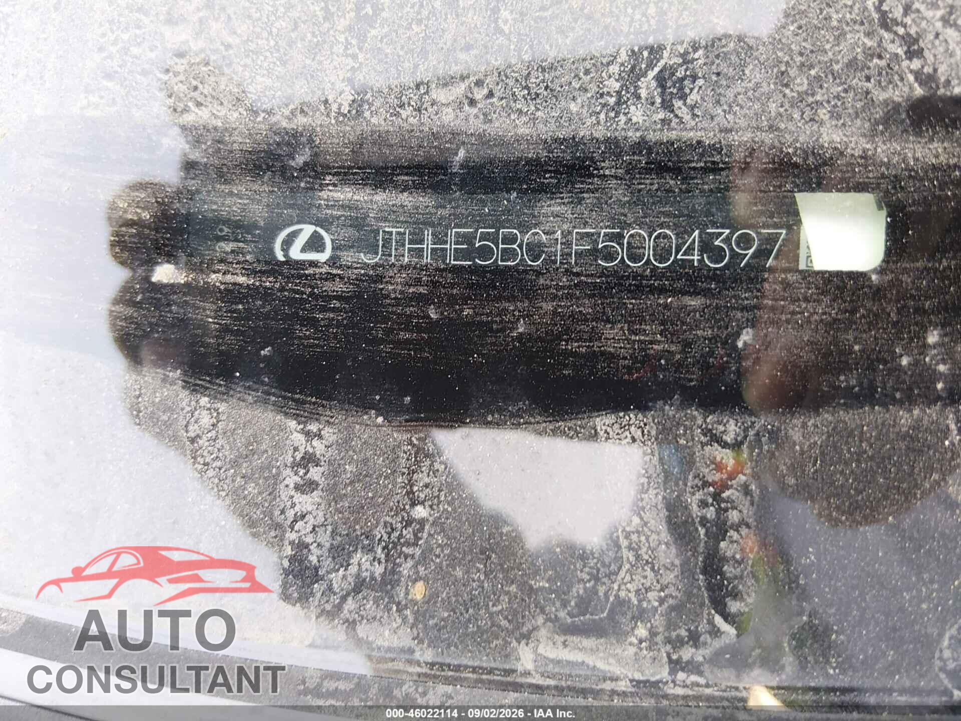 LEXUS RC 350 2015 - JTHHE5BC1F5004397