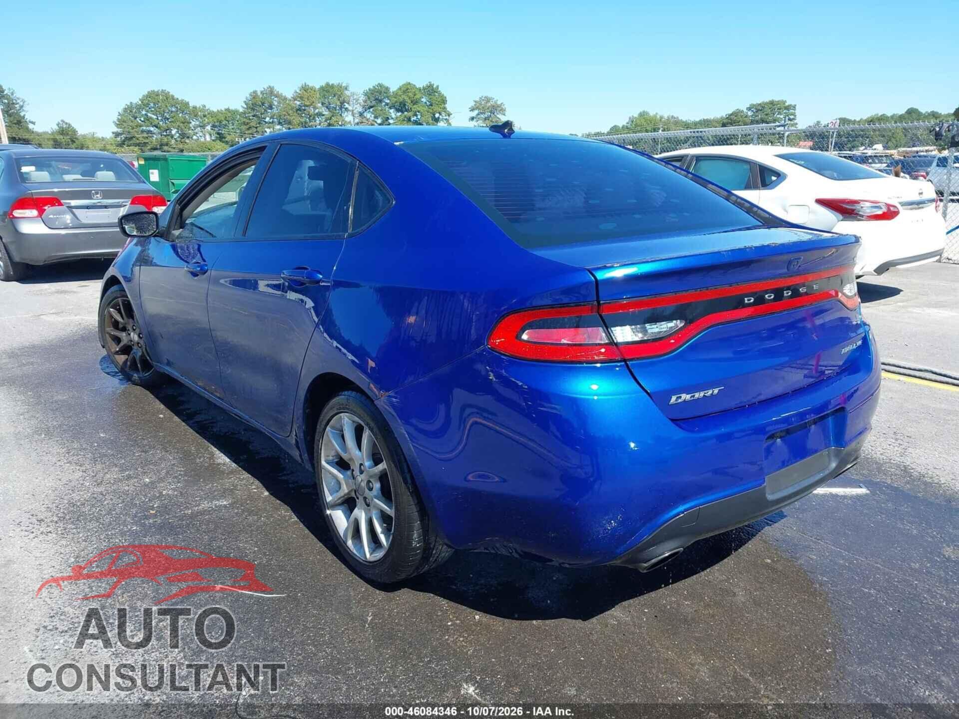 DODGE DART 2013 - 1C3CDFBA3DD107217
