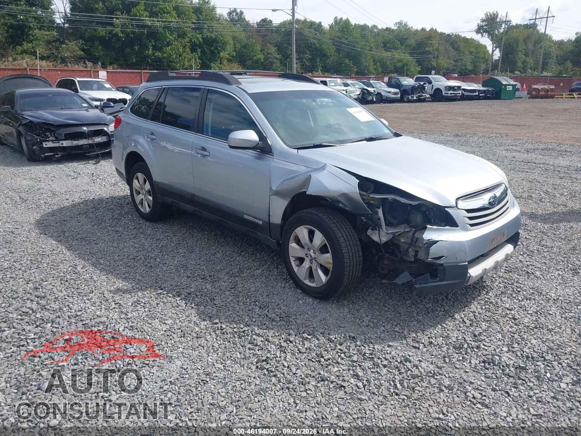 SUBARU OUTBACK 2012 - 4S4BRDKC9C2254792