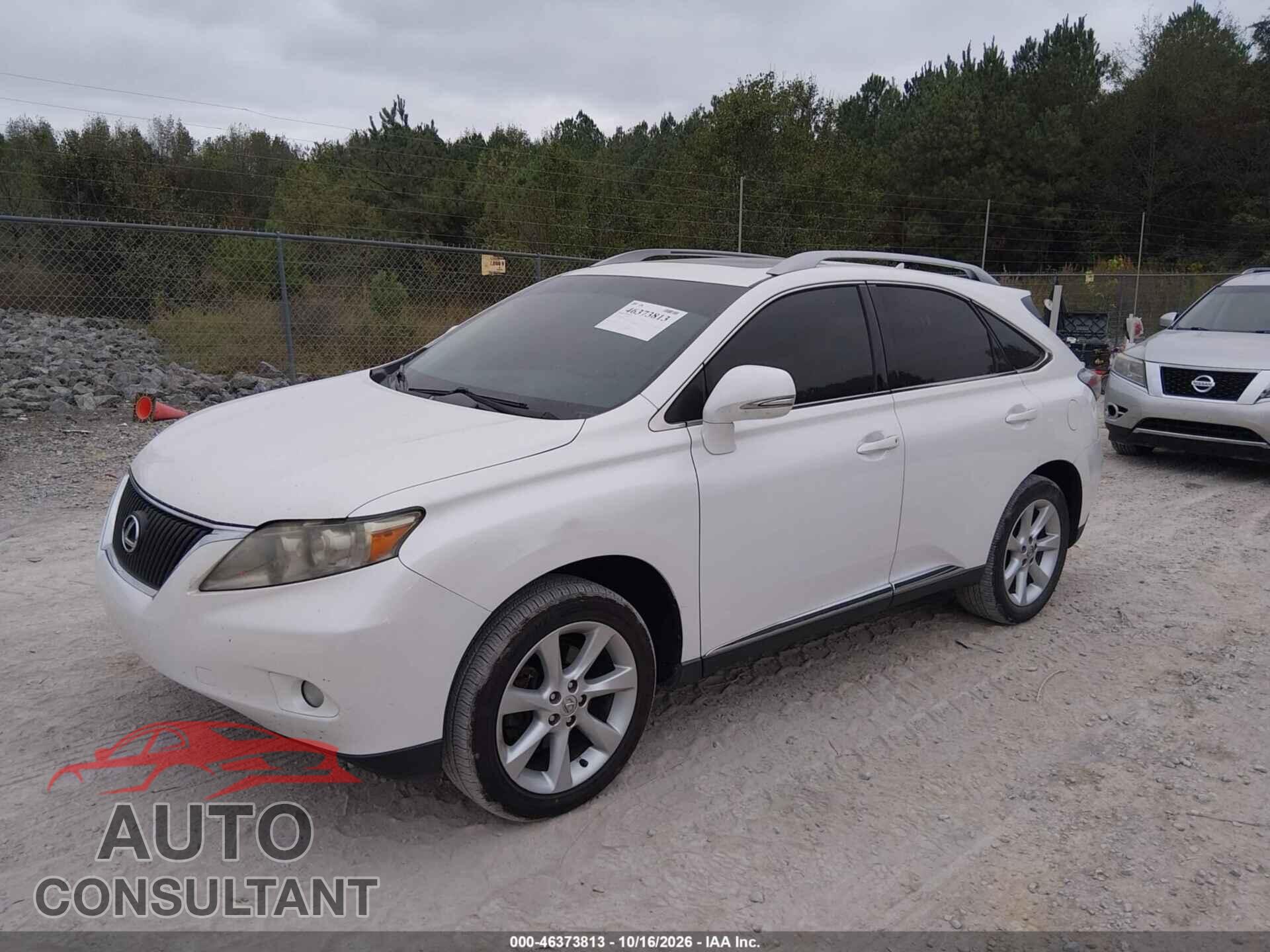 LEXUS RX 2011 - 2T2ZK1BA7BC057765