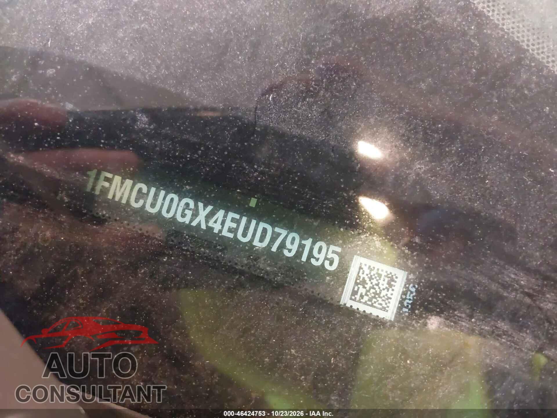 FORD ESCAPE 2014 - 1FMCU0GX4EUD79195