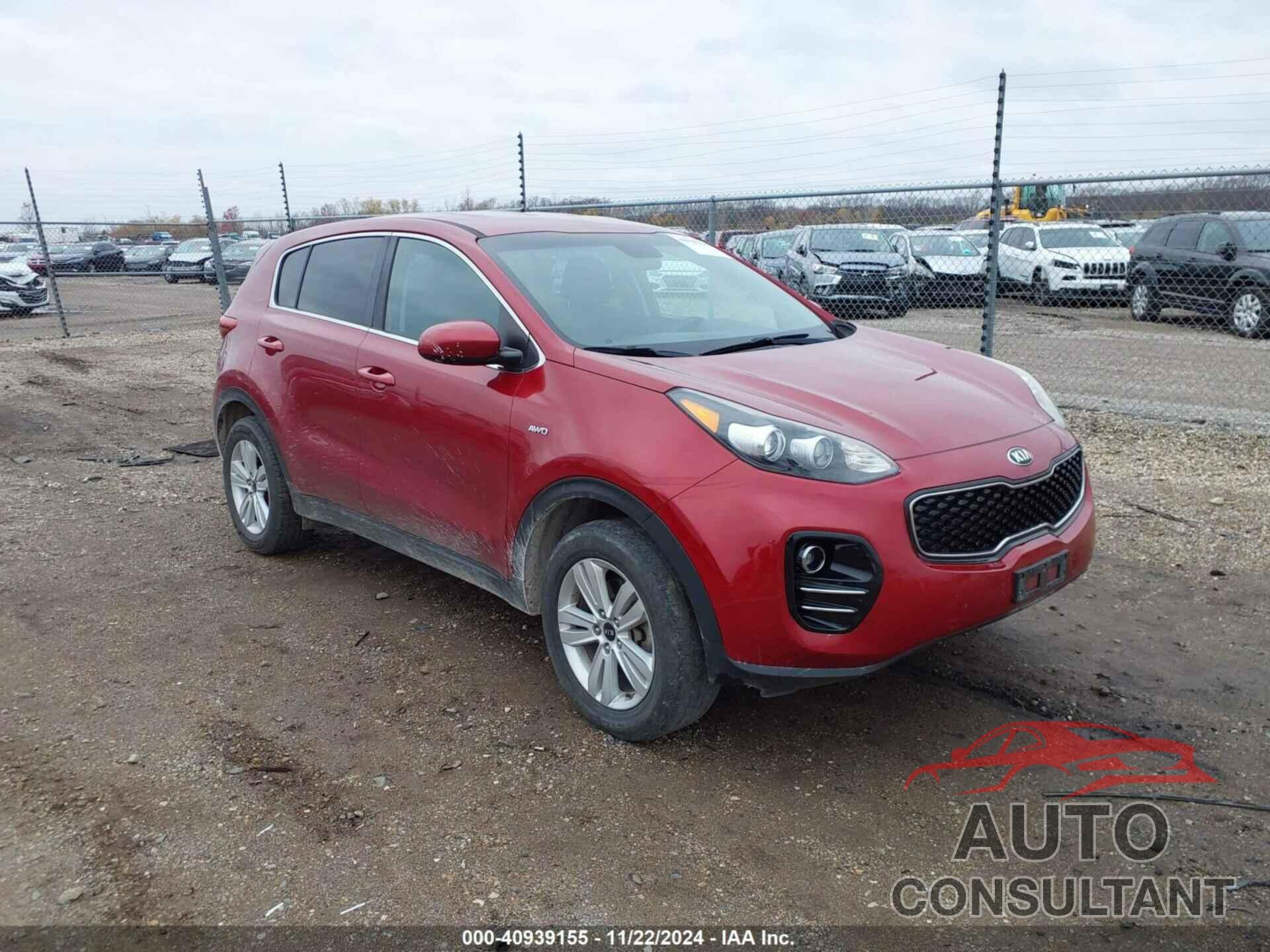 KIA SPORTAGE 2017 - KNDPMCAC7H7153099