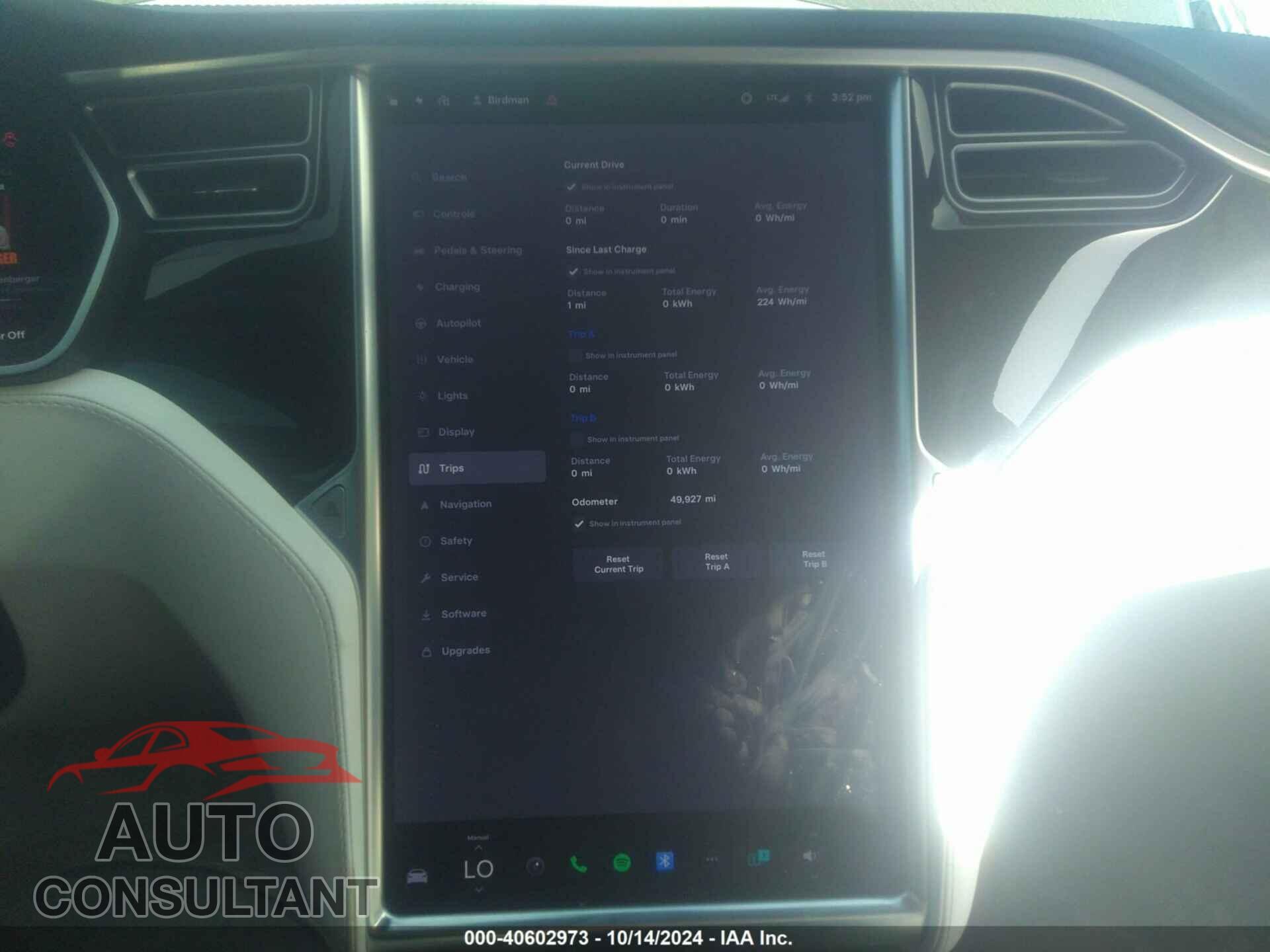 TESLA MODEL S 2017 - 5YJSA1E21HF204986