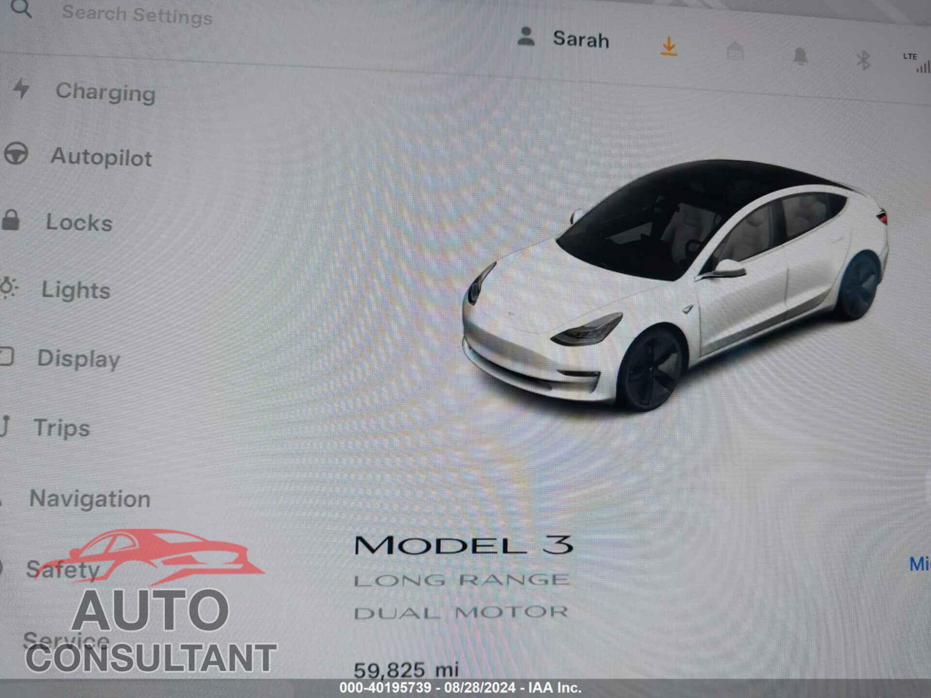 TESLA MODEL 3 2020 - 5YJ3E1EB5LF607080