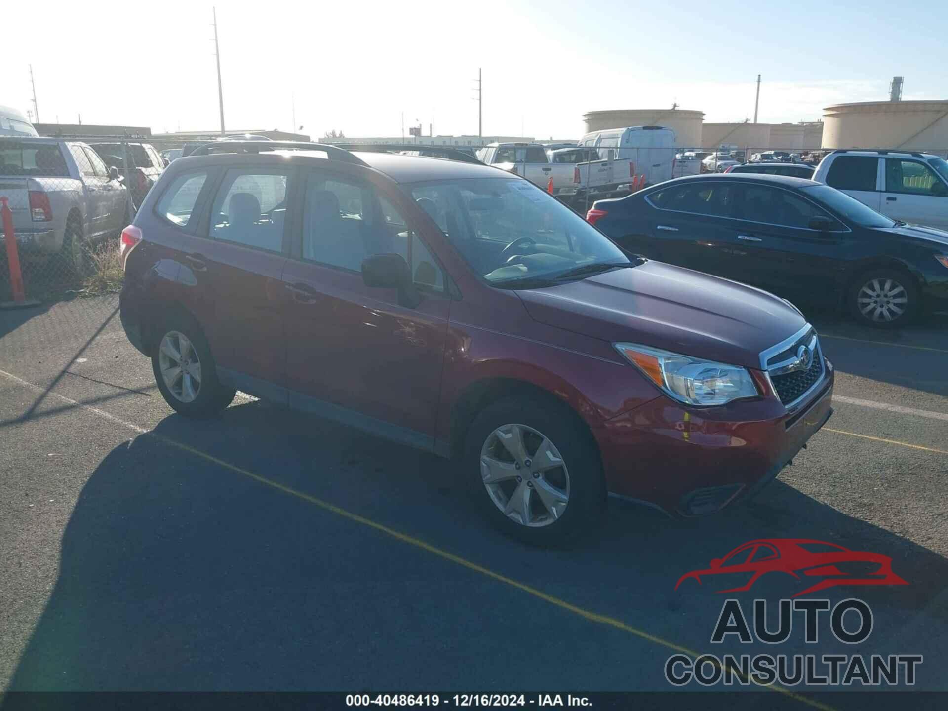 SUBARU FORESTER 2016 - JF2SJABC1GH401265