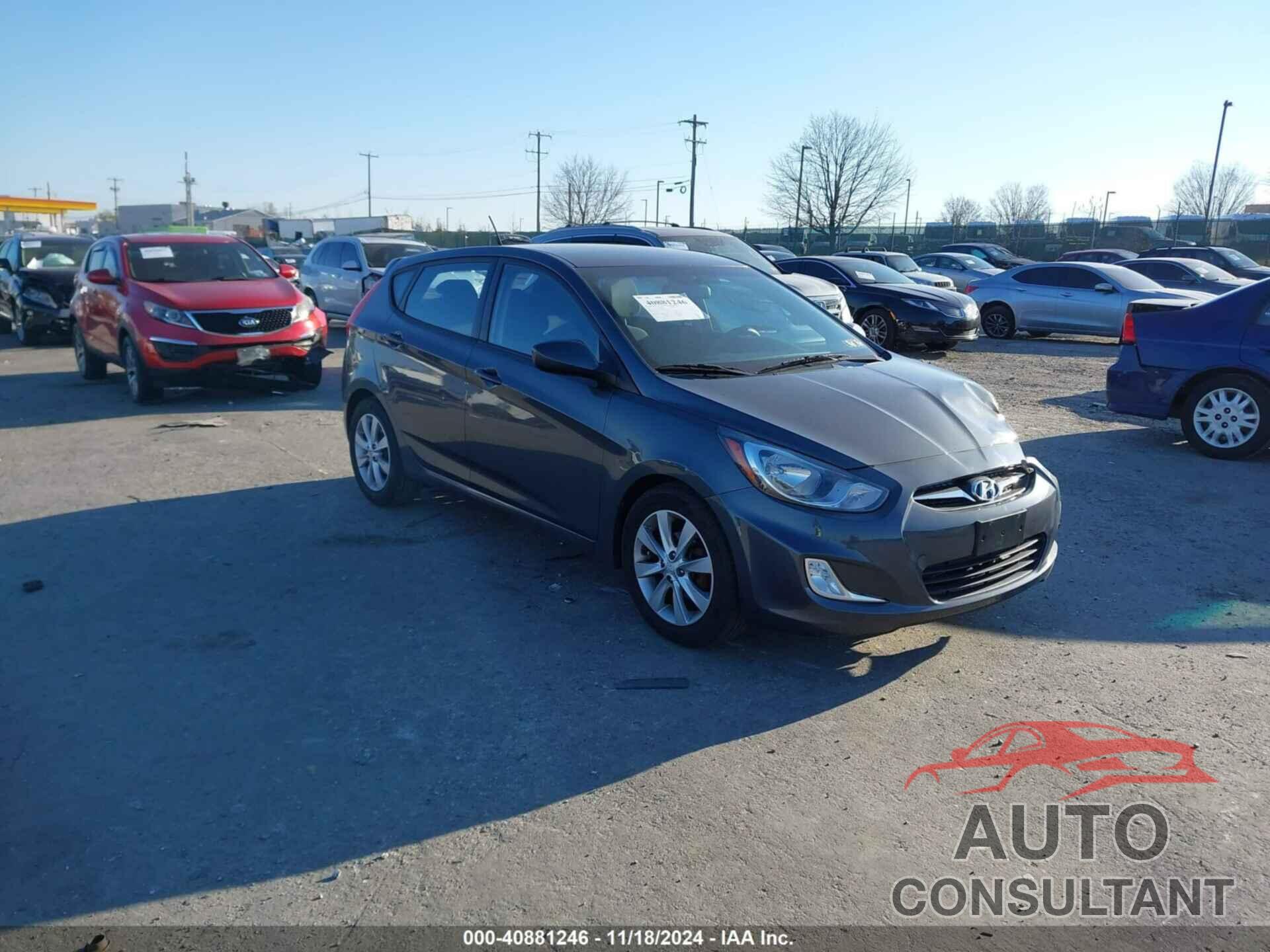 HYUNDAI ACCENT 2012 - KMHCU5AE2CU054384