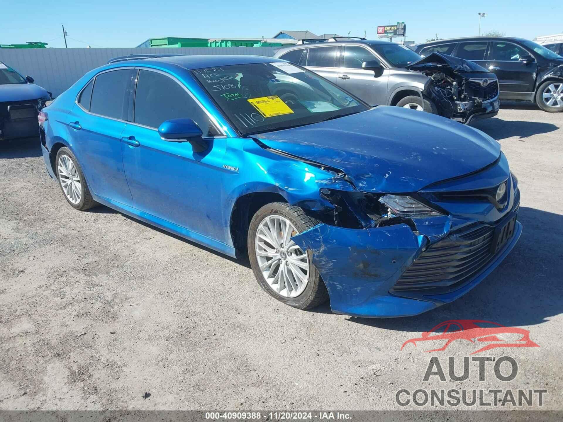 TOYOTA CAMRY HYBRID 2019 - 4T1B21HK8KU011110