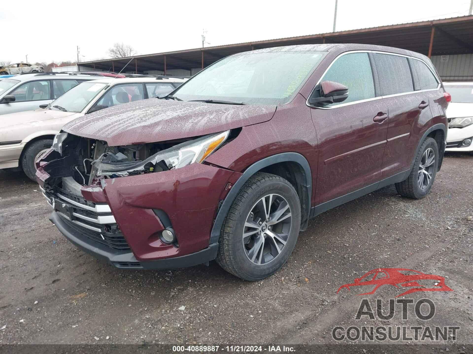 TOYOTA HIGHLANDER 2019 - 5TDBZRFH7KS724686