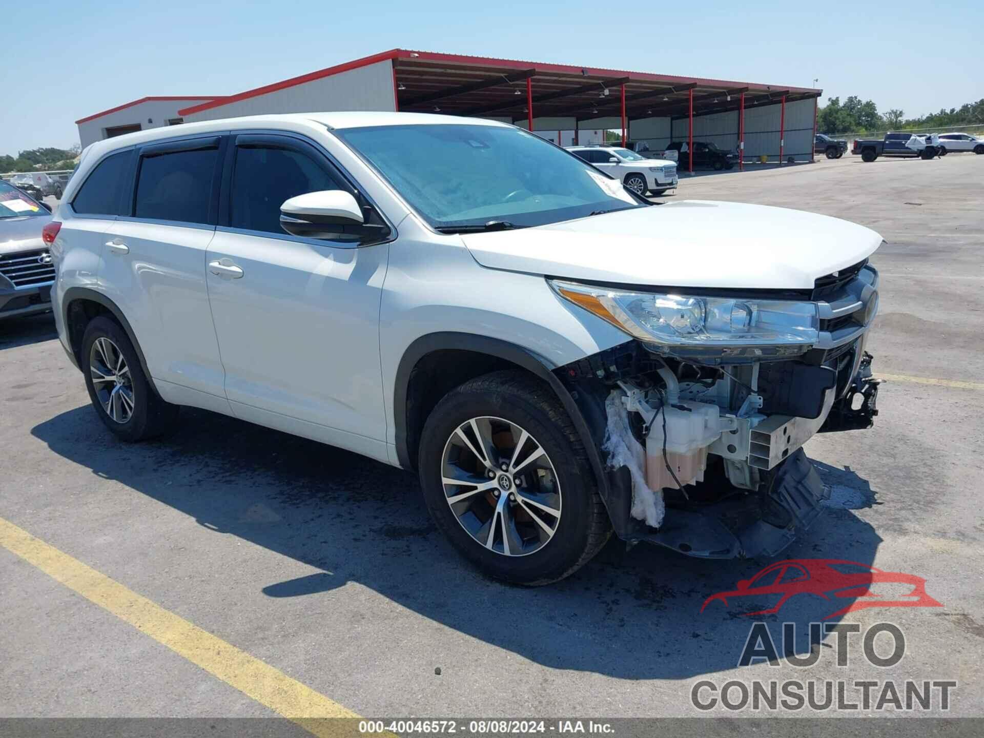 TOYOTA HIGHLANDER 2017 - 5TDZZRFH7HS187986