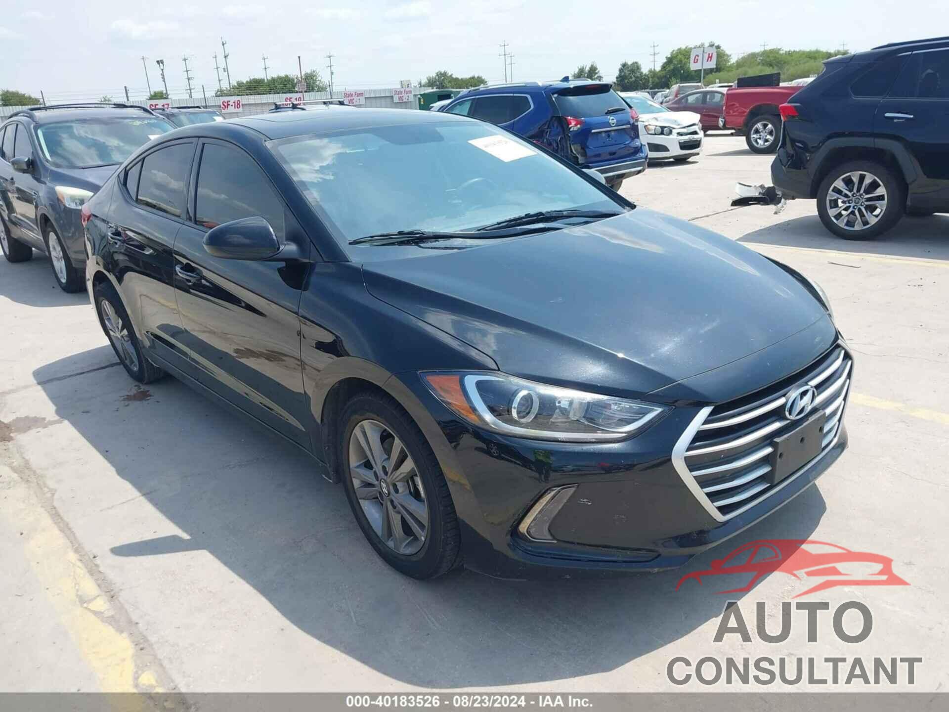 HYUNDAI ELANTRA 2018 - 5NPD84LF3JH394356