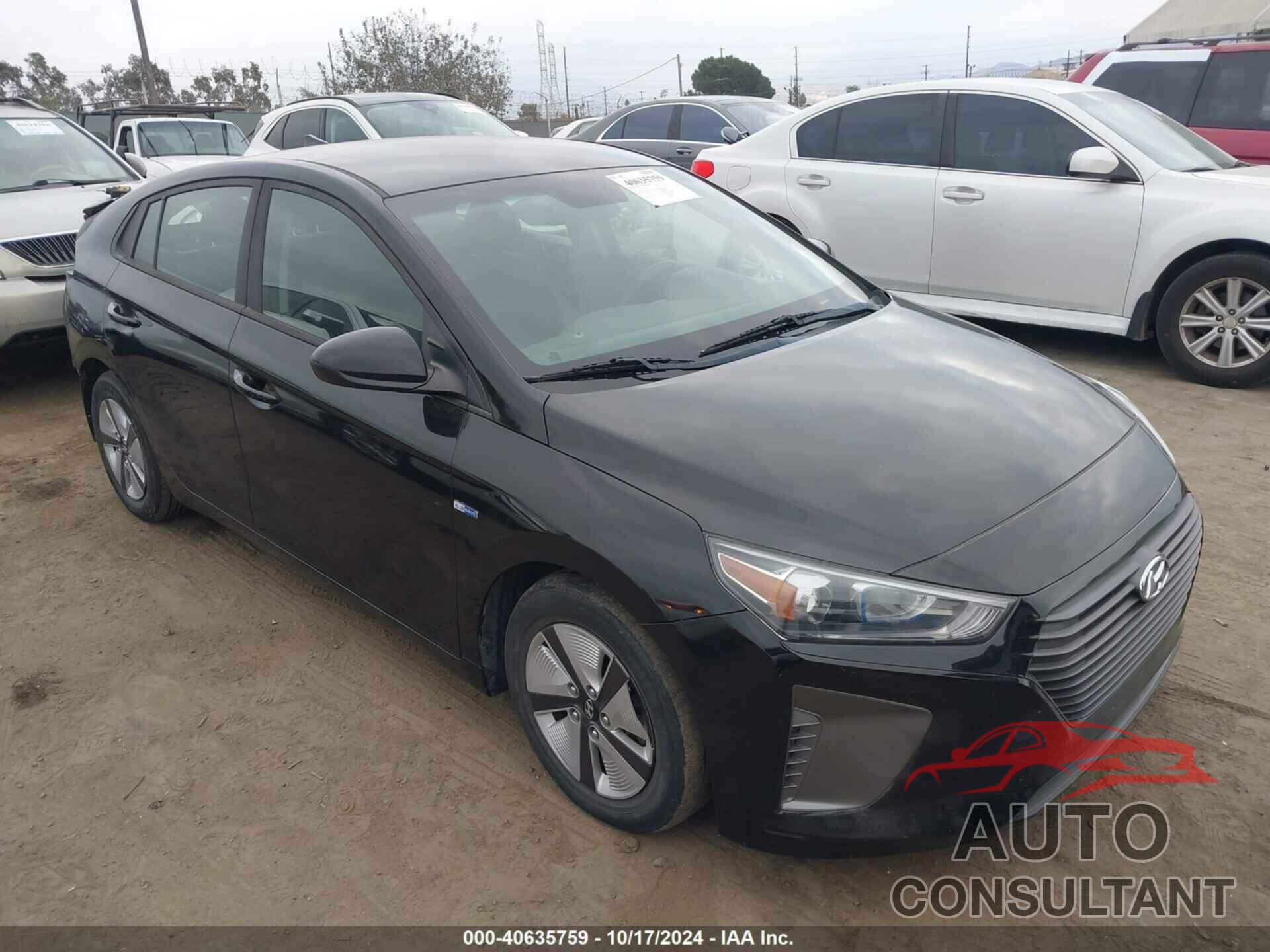HYUNDAI IONIQ HYBRID 2019 - KMHC65LC8KU175568