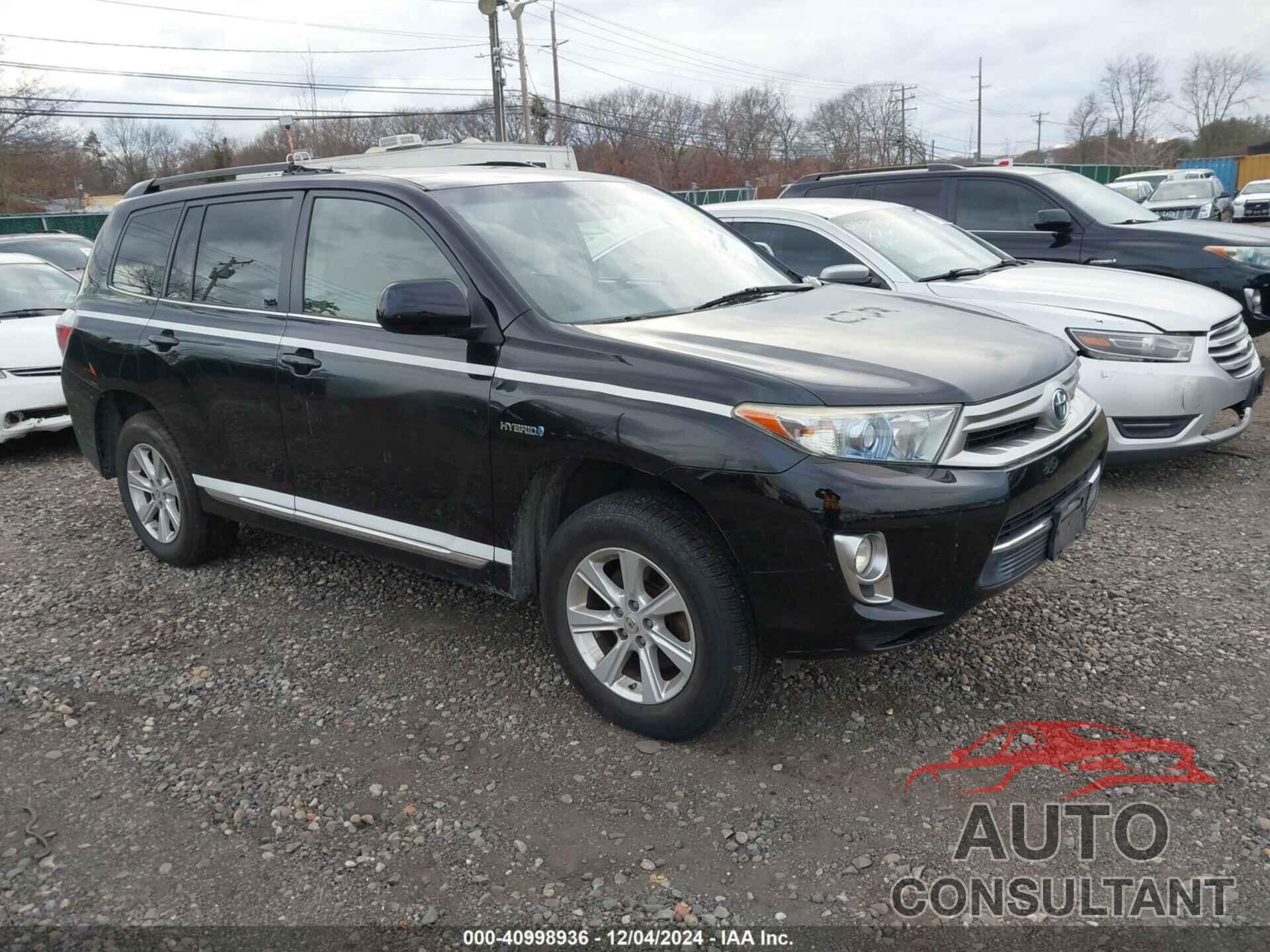 TOYOTA HIGHLANDER HYBRID 2013 - JTEBC3EH1D2016875