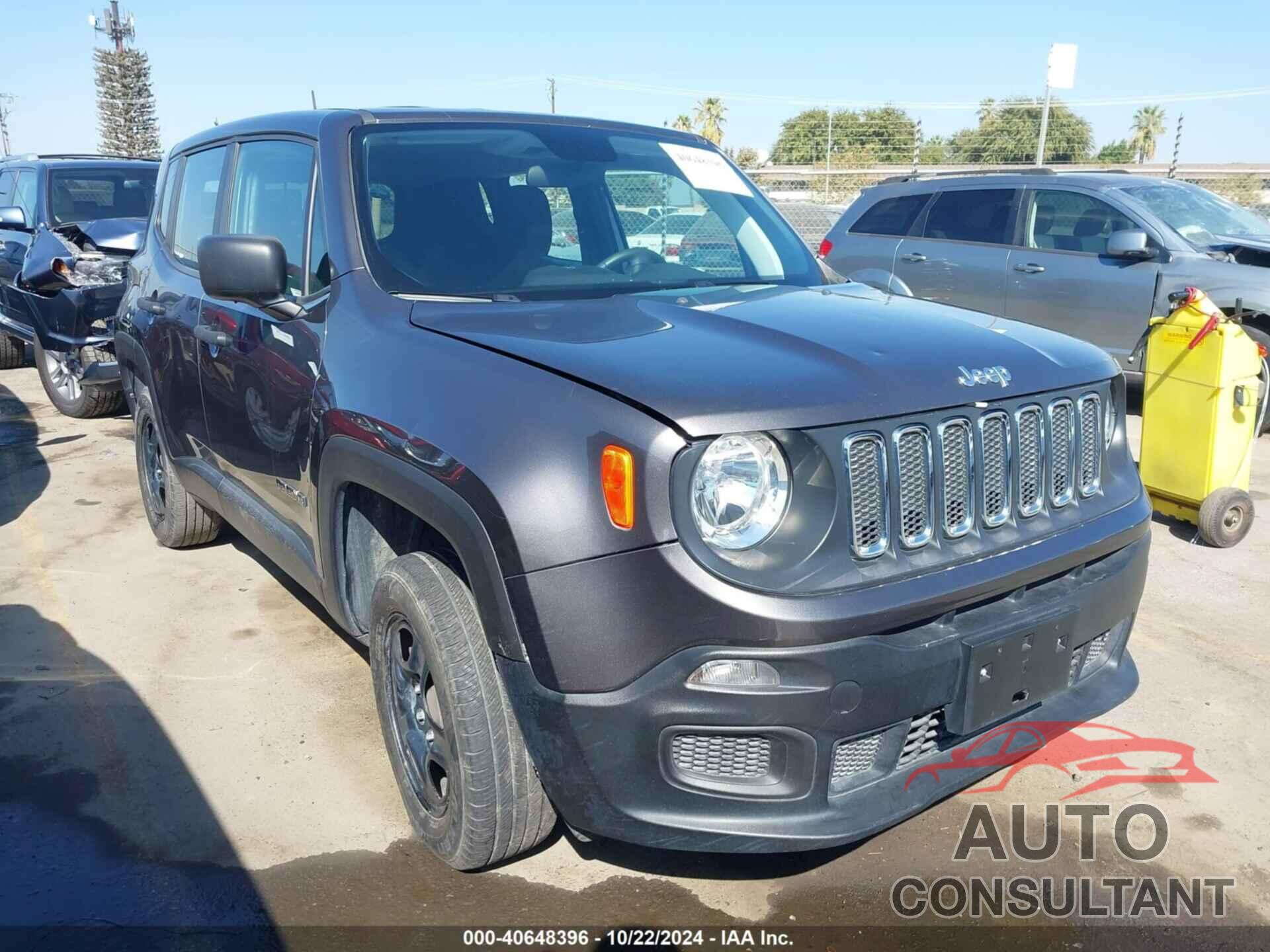 JEEP RENEGADE 2018 - ZACCJBAH8JPH32415