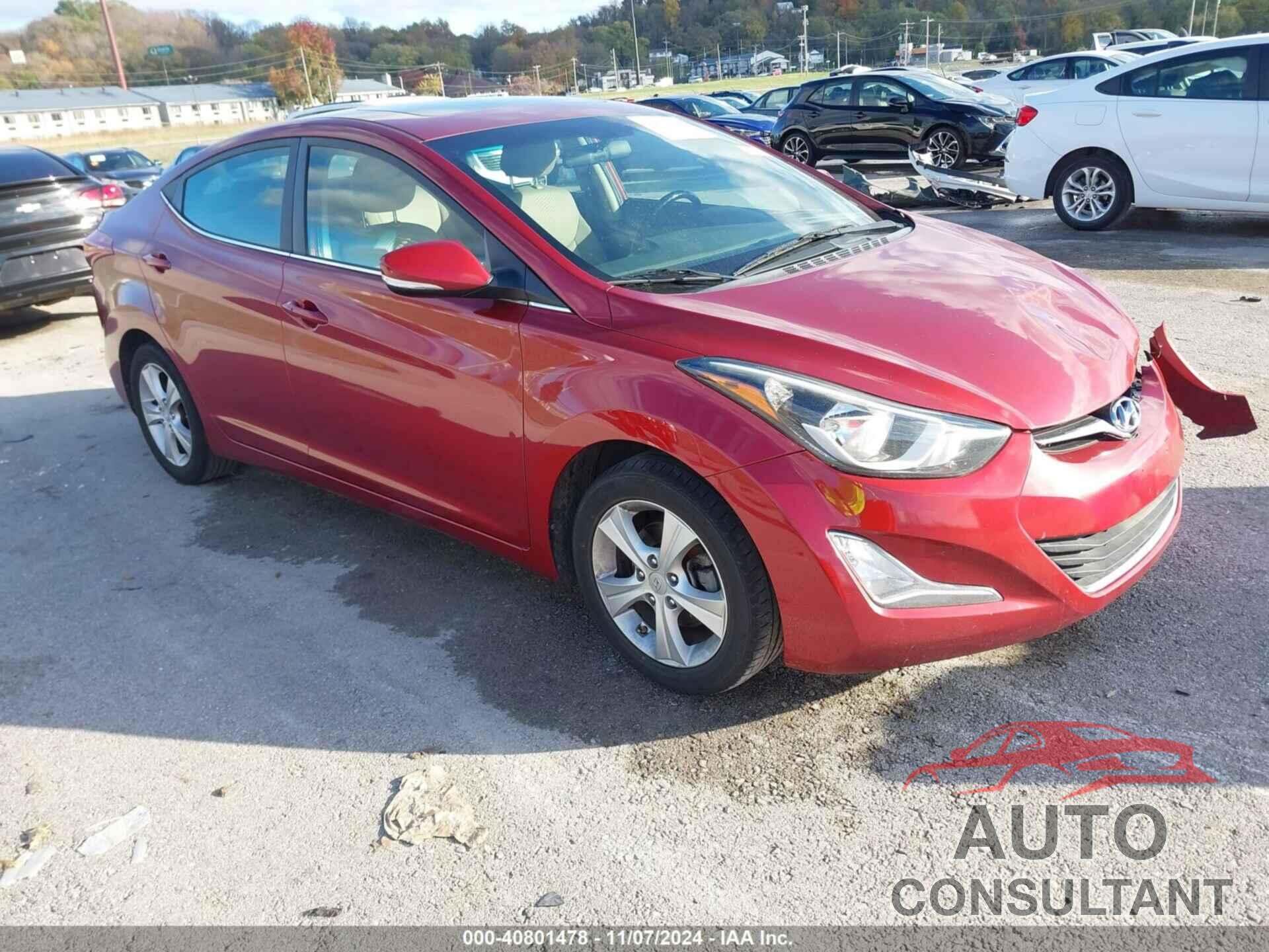HYUNDAI ELANTRA 2016 - 5NPDH4AE9GH764311