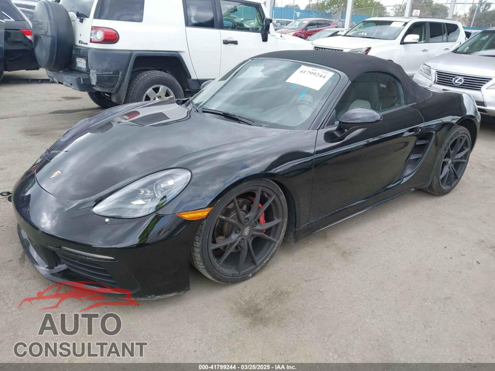 PORSCHE 718 BOXSTER 2018 - WP0CA2A84JS210262
