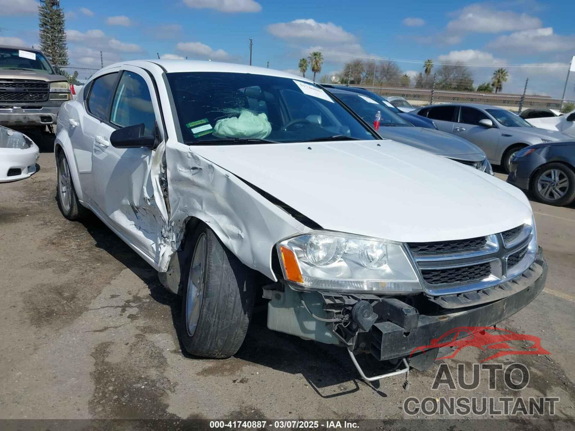 DODGE AVENGER 2013 - 1C3CDZAB8DN643585