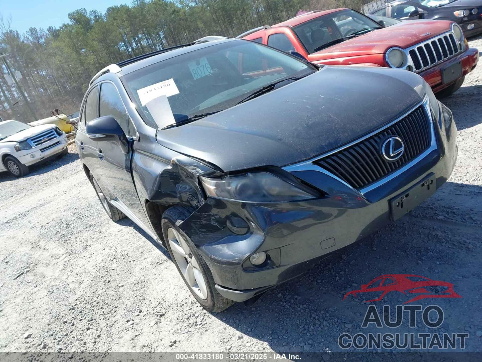 LEXUS RX 350 2010 - 2T2ZK1BAXAC016349