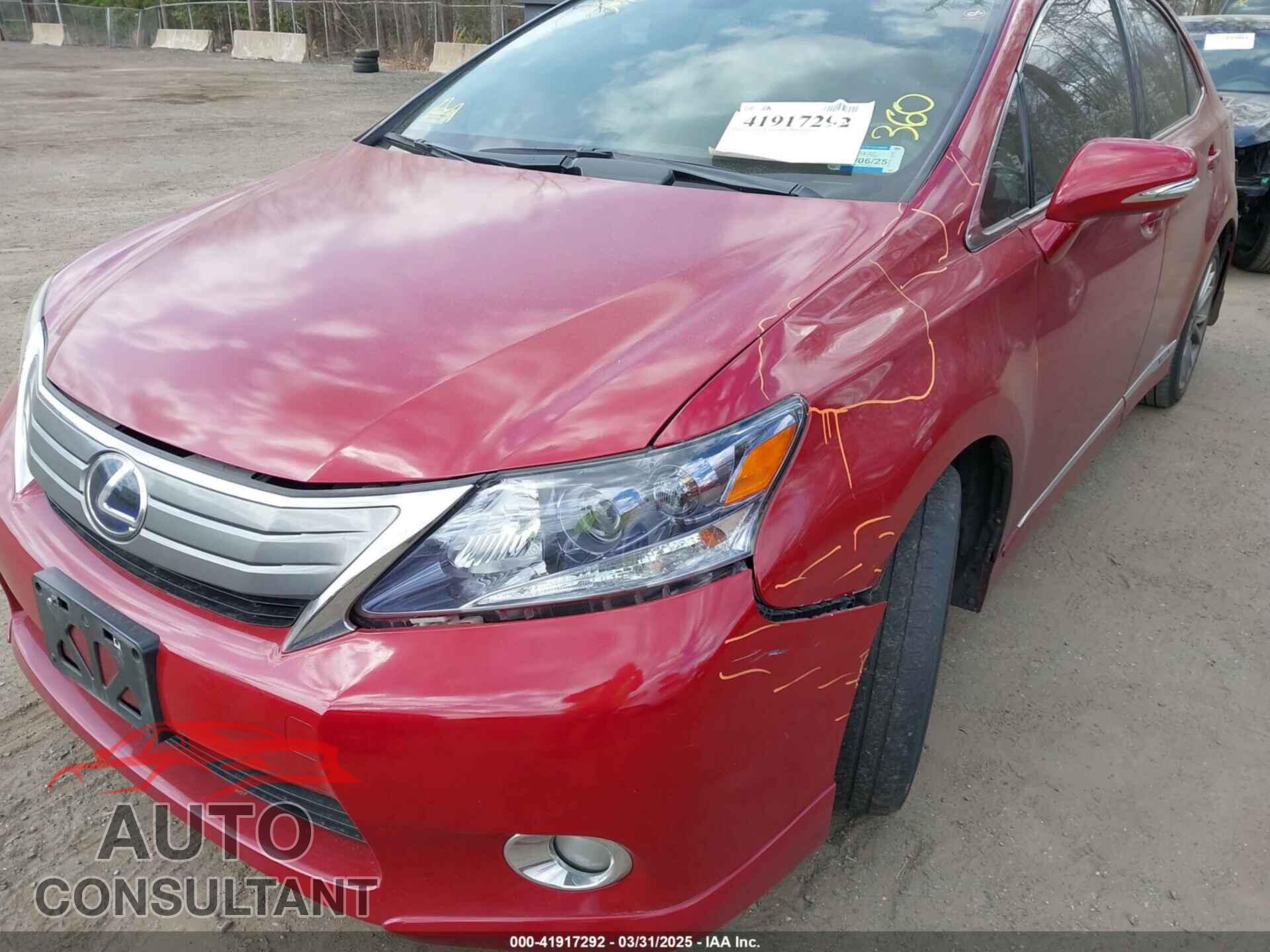 LEXUS HS 250H 2010 - JTHBB1BA2A2037800
