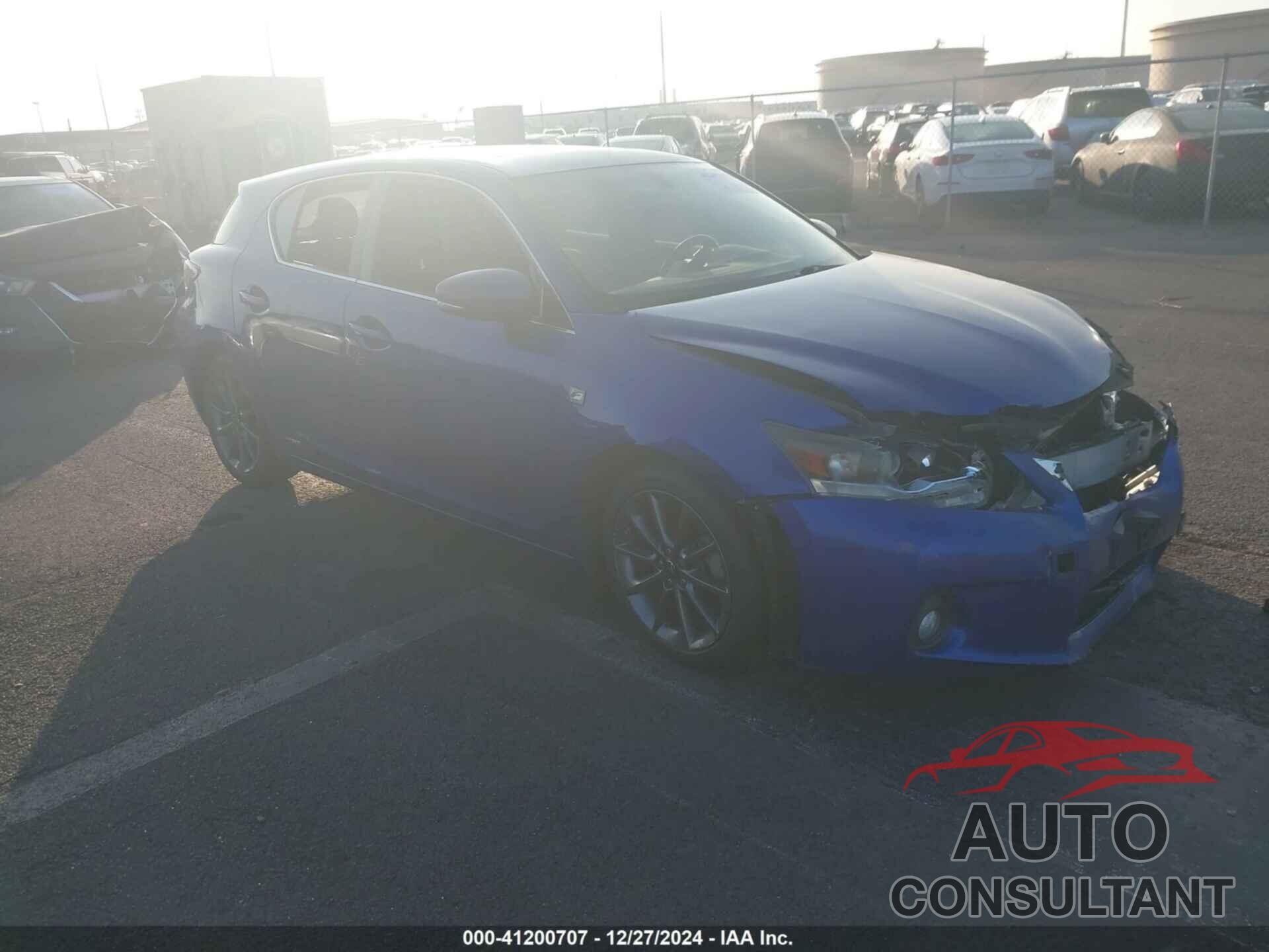 LEXUS CT 200H 2012 - JTHKD5BH9C2057396