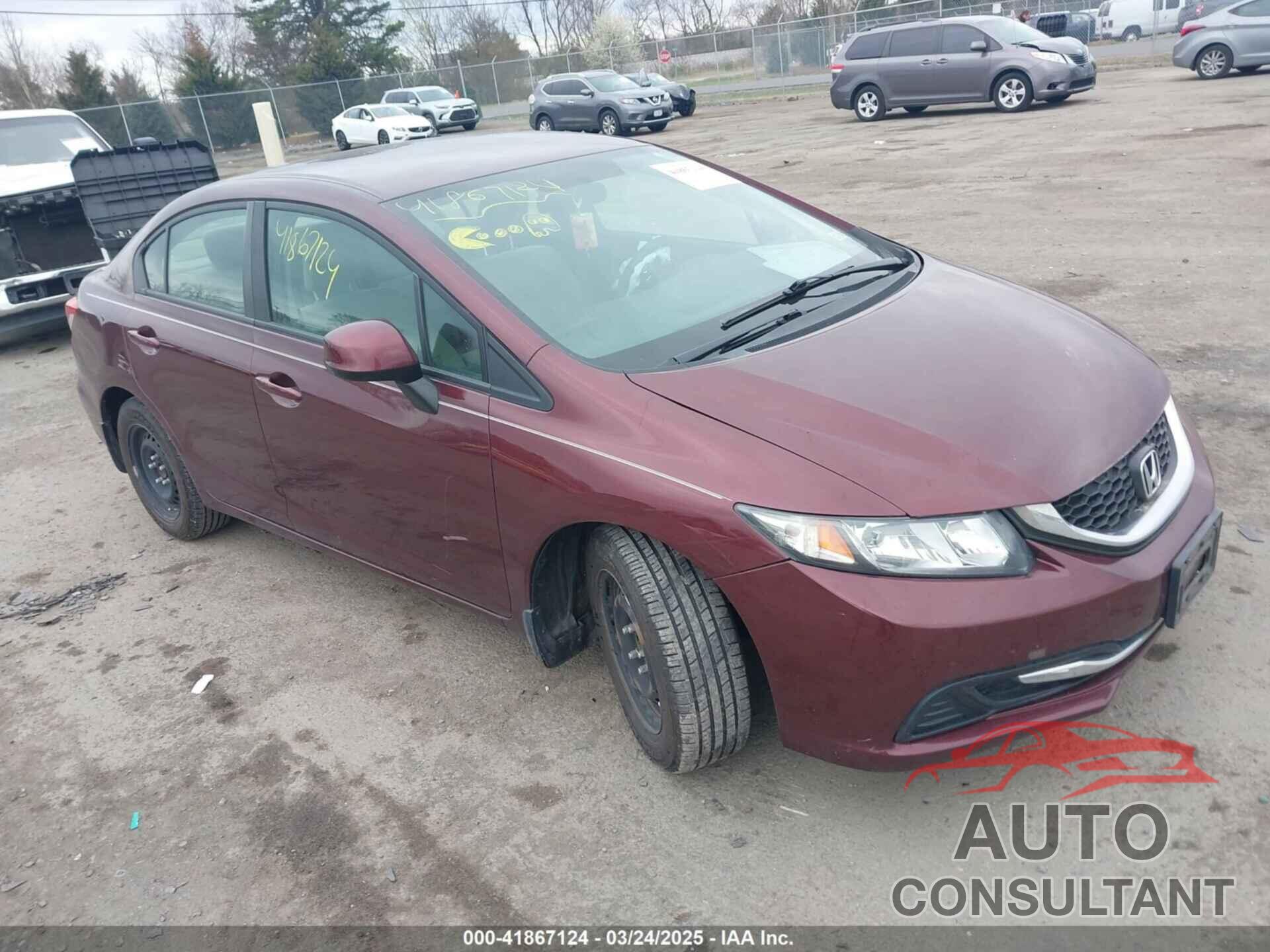 HONDA CIVIC 2013 - 19XFB2F50DE200666