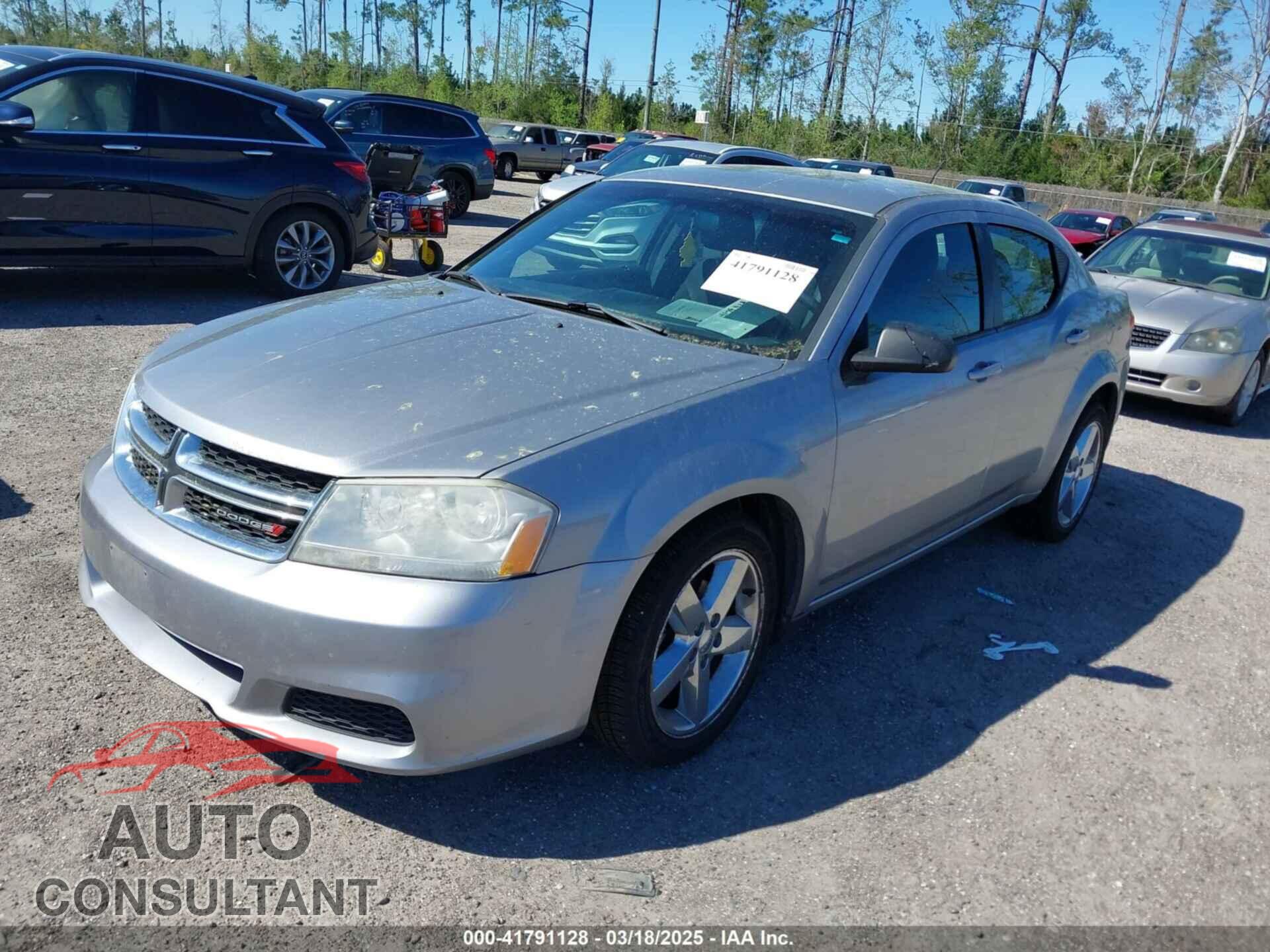 DODGE AVENGER 2013 - 1C3CDZAB8DN658166