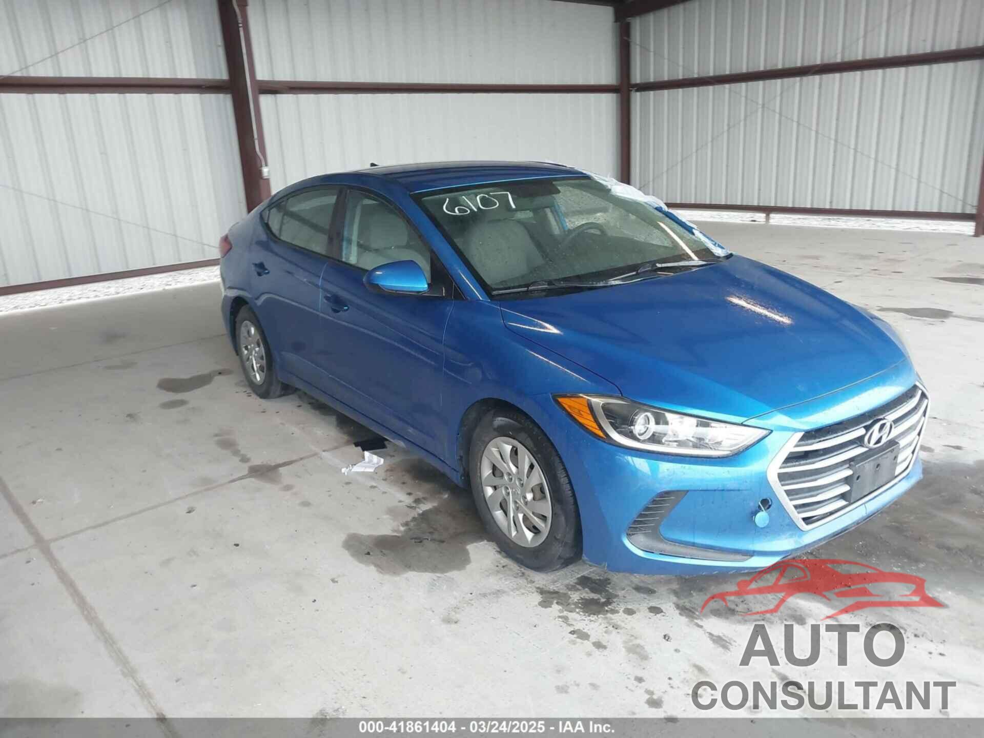HYUNDAI ELANTRA 2017 - KMHD74LF9HU366107