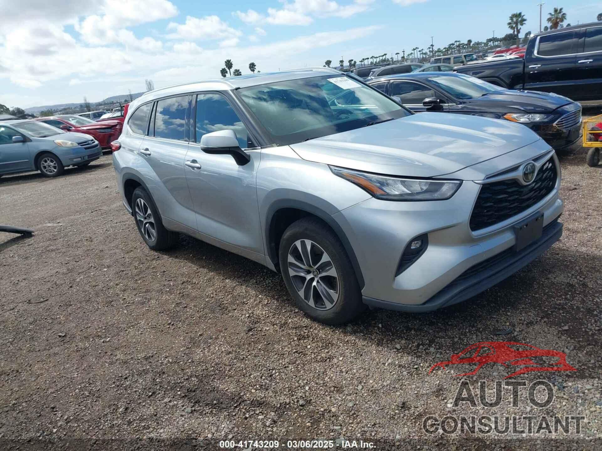 TOYOTA HIGHLANDER 2020 - 5TDGZRAH5LS502260