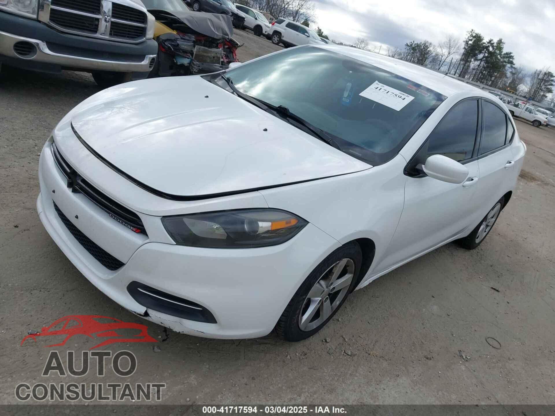 DODGE DART 2015 - 1C3CDFBB2FD146182