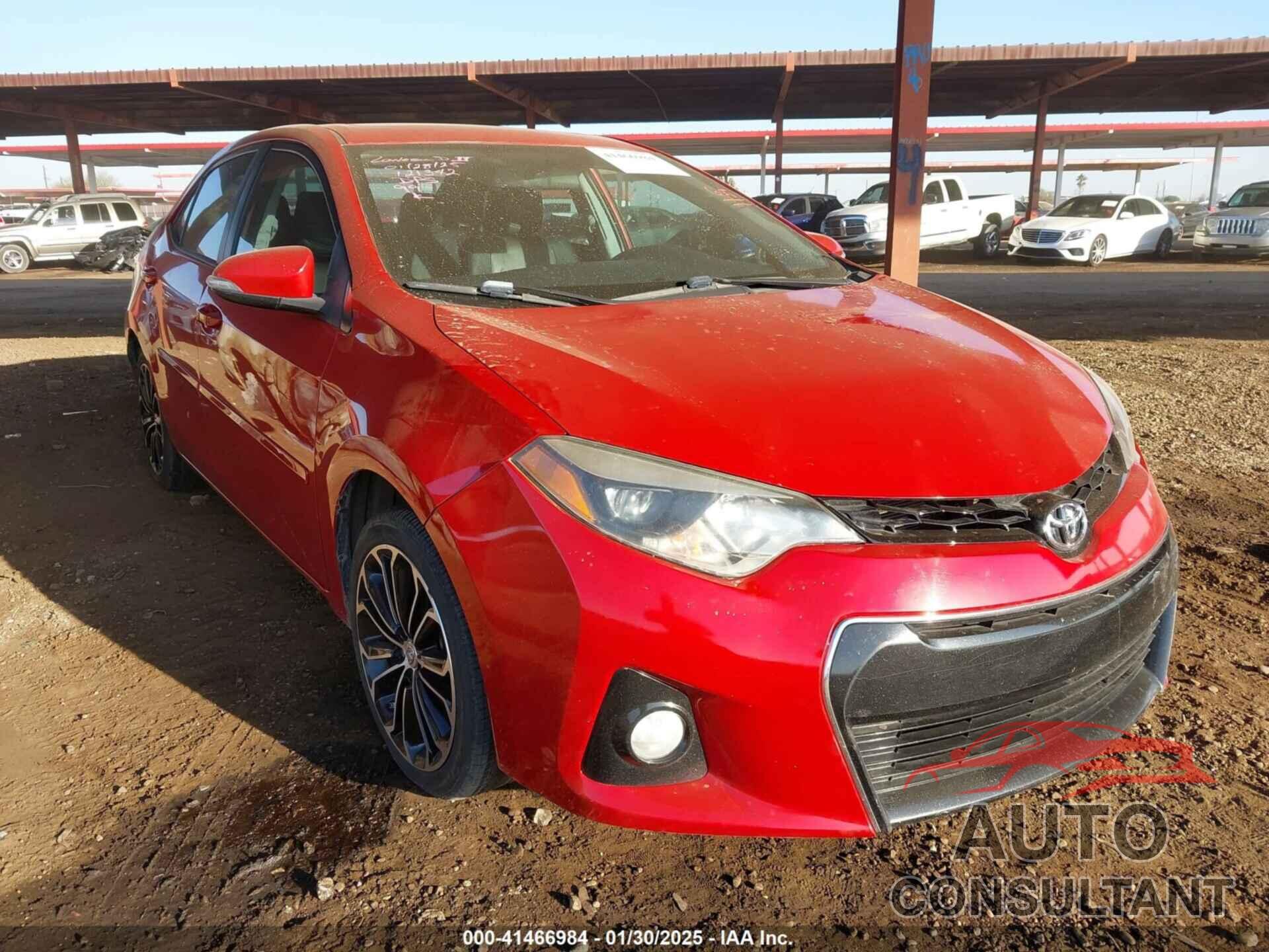 TOYOTA COROLLA 2016 - 2T1BURHE1GC647234