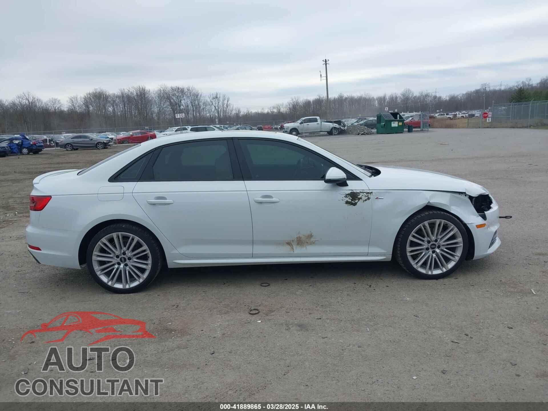 AUDI A4 2017 - WAUKMAF49HN058343