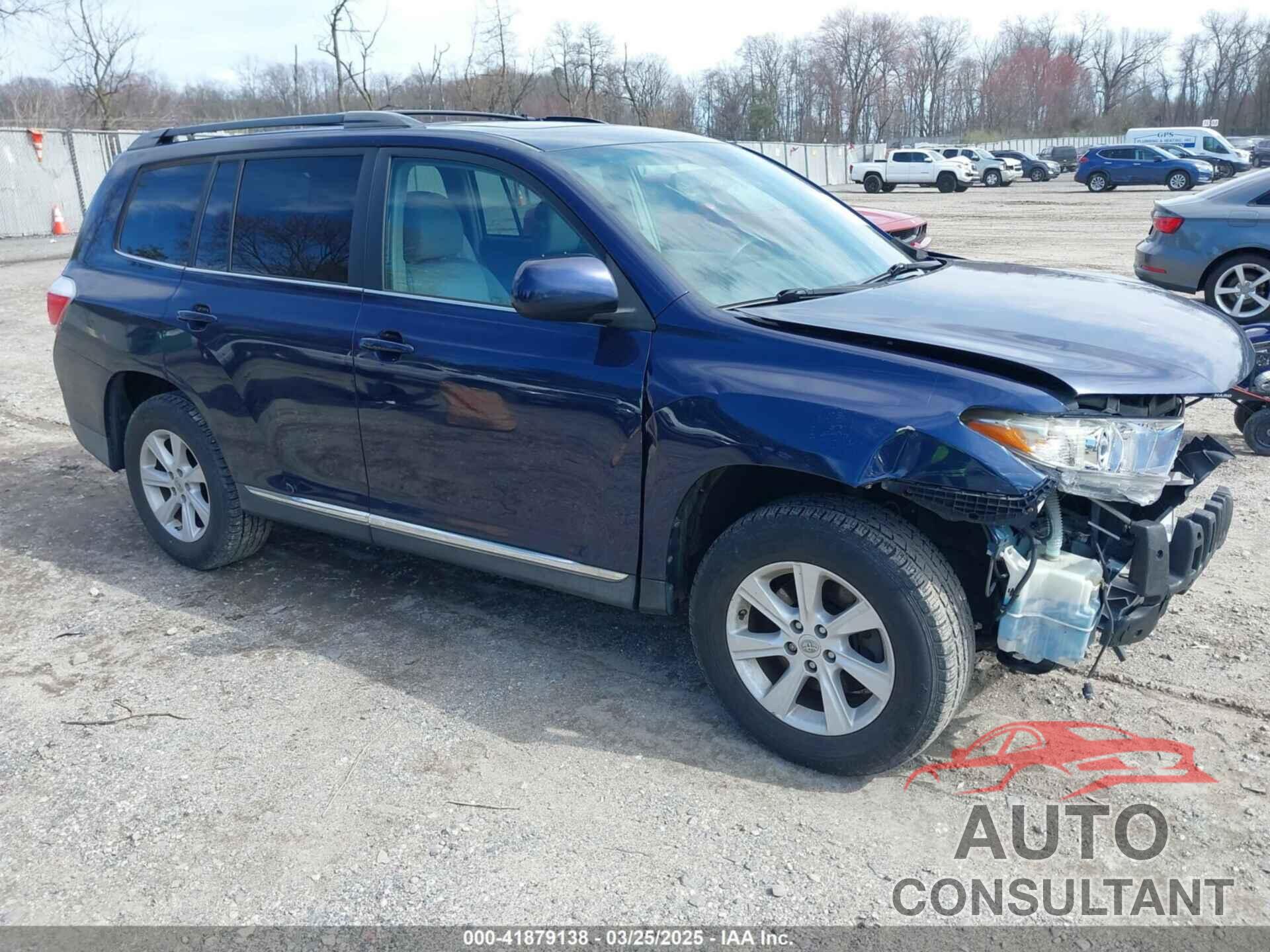 TOYOTA HIGHLANDER 2012 - 5TDBK3EH9CS143937