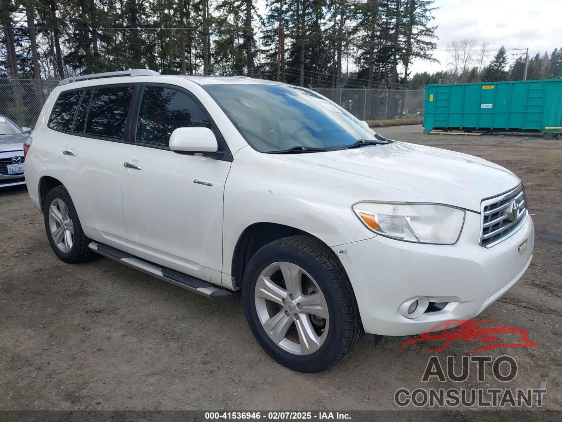 TOYOTA HIGHLANDER 2010 - JTEDK3EH5A2156578