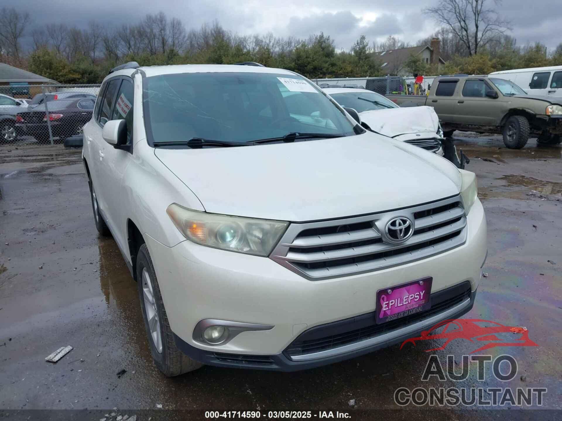 TOYOTA HIGHLANDER 2013 - 5TDZK3EH0DS098788