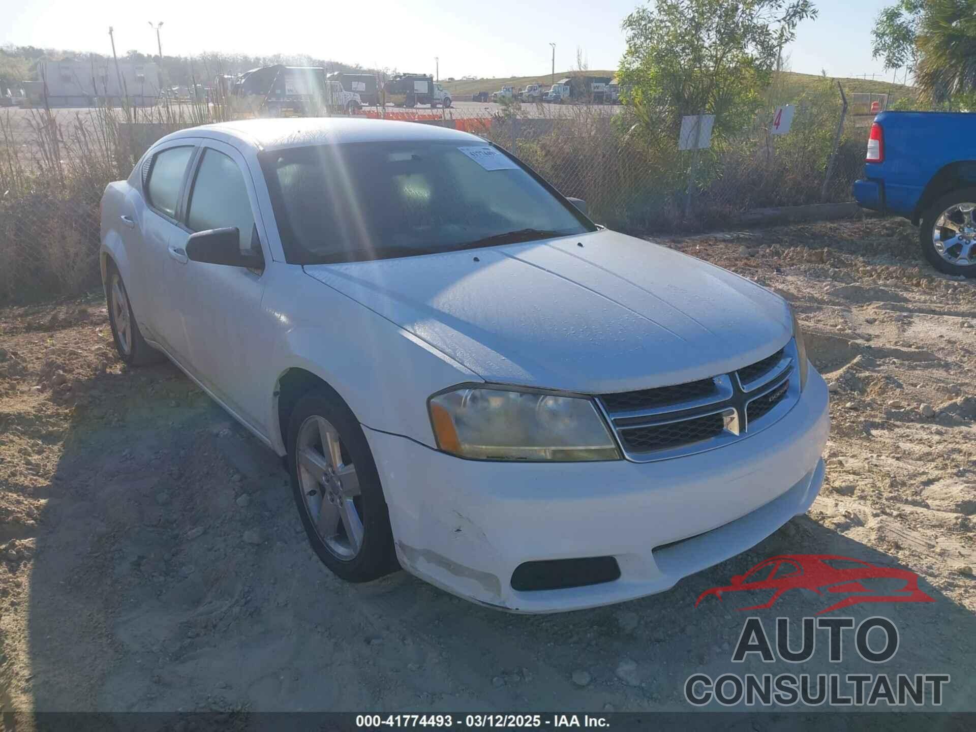 DODGE AVENGER 2013 - 1C3CDZAB9DN636757