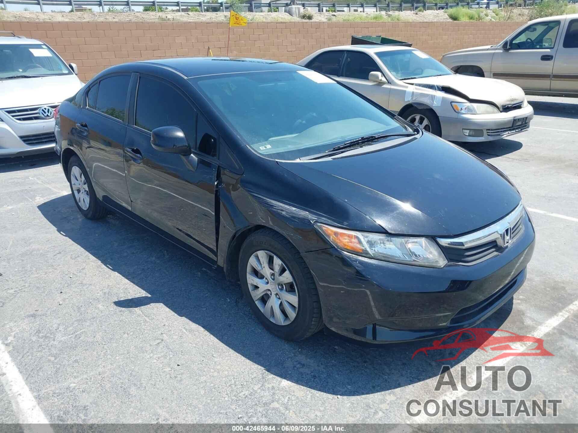 HONDA CIVIC 2012 - 19XFB2F58CE391932