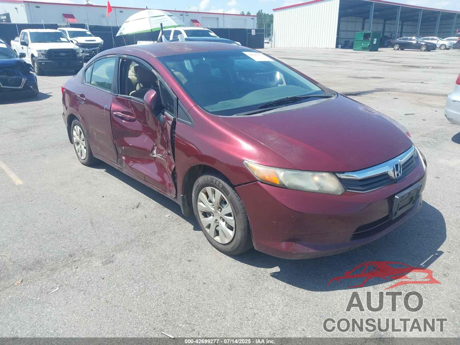 HONDA CIVIC 2012 - 2HGFB2F56CH588930