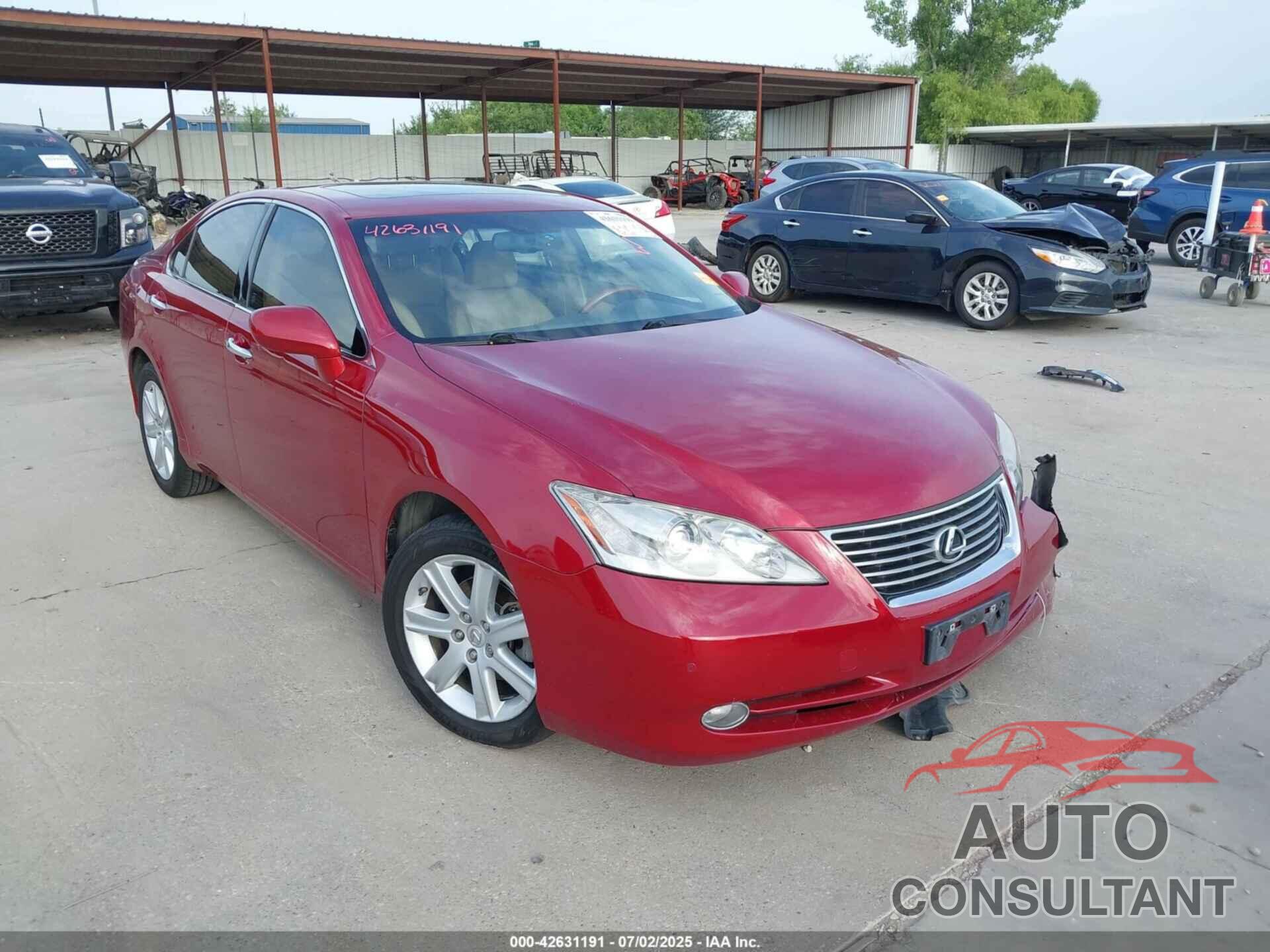LEXUS ES 350 2009 - JTHBJ46G892278954