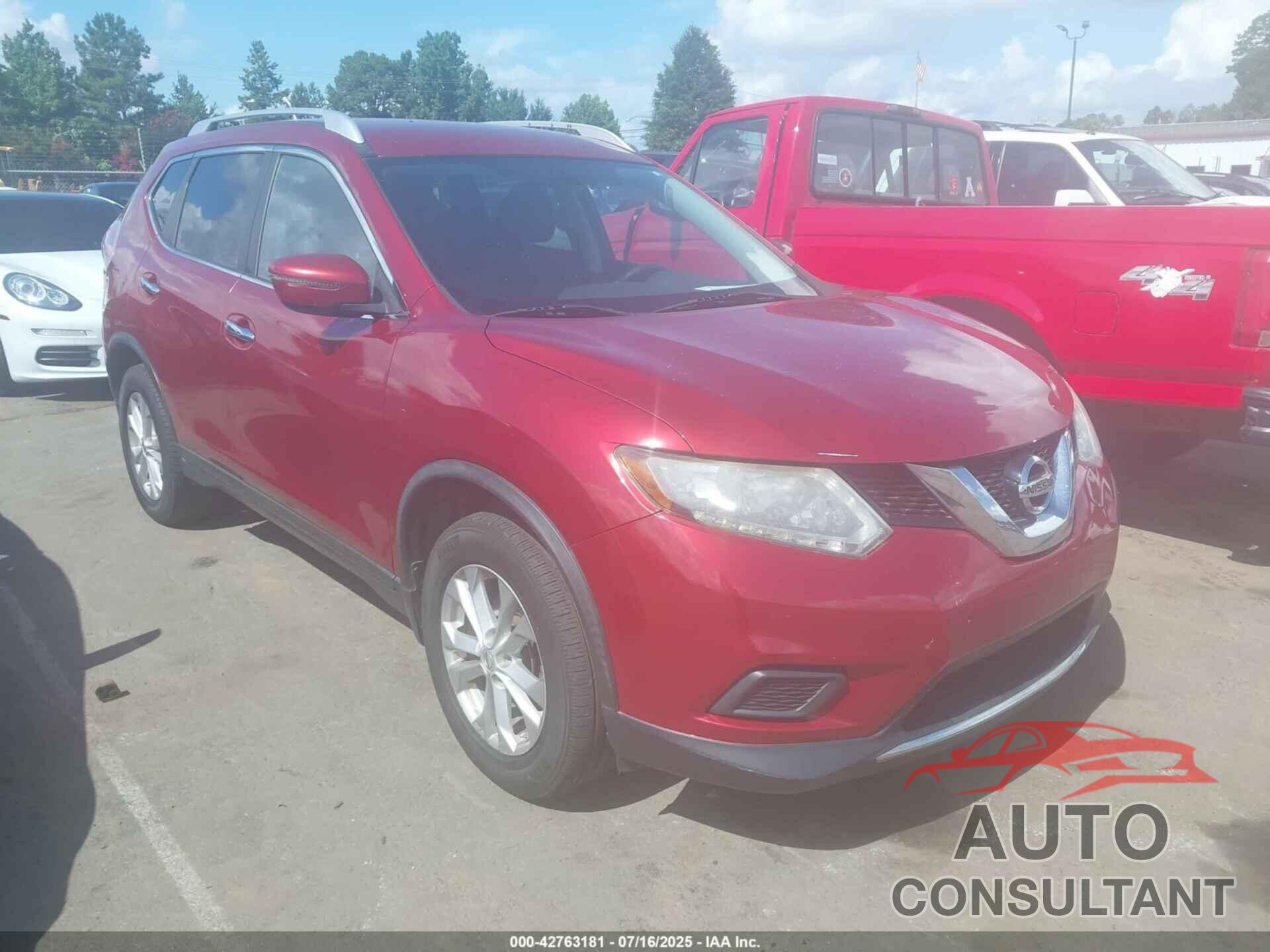 NISSAN ROGUE 2016 - KNMAT2MV4GP593196