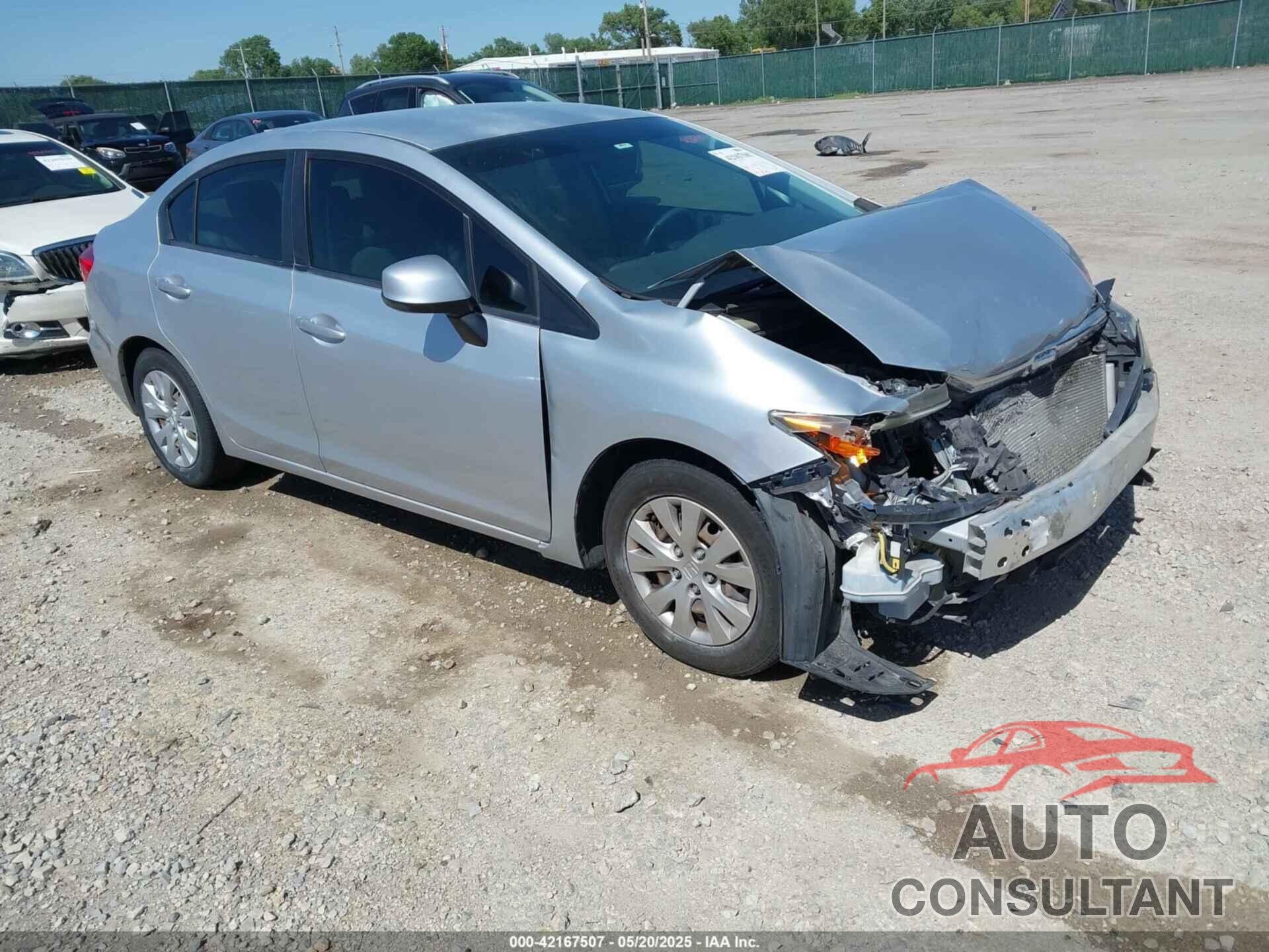 HONDA CIVIC 2012 - 2HGFB2F58CH567156