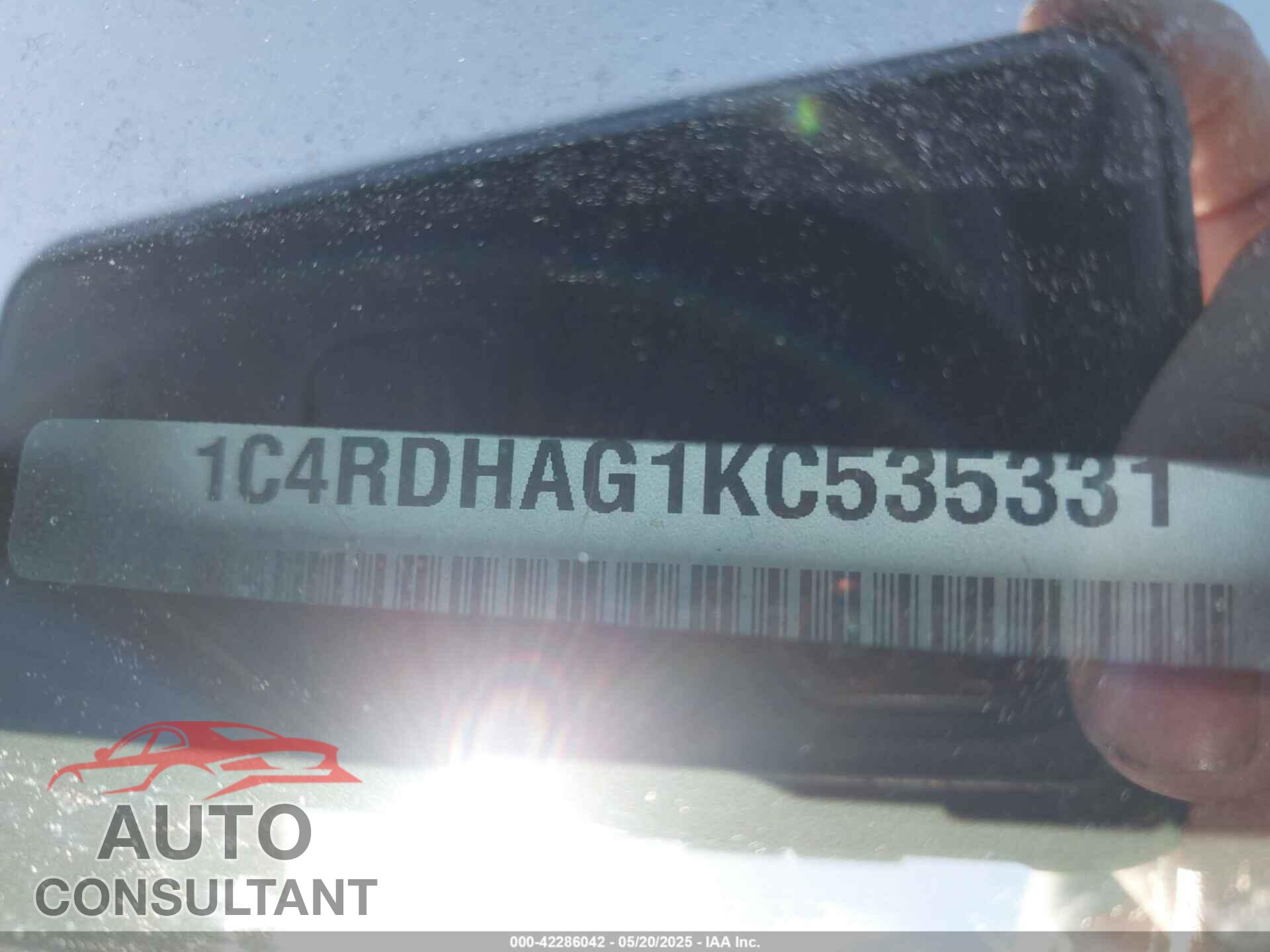 DODGE DURANGO 2019 - 1C4RDHAG1KC535331