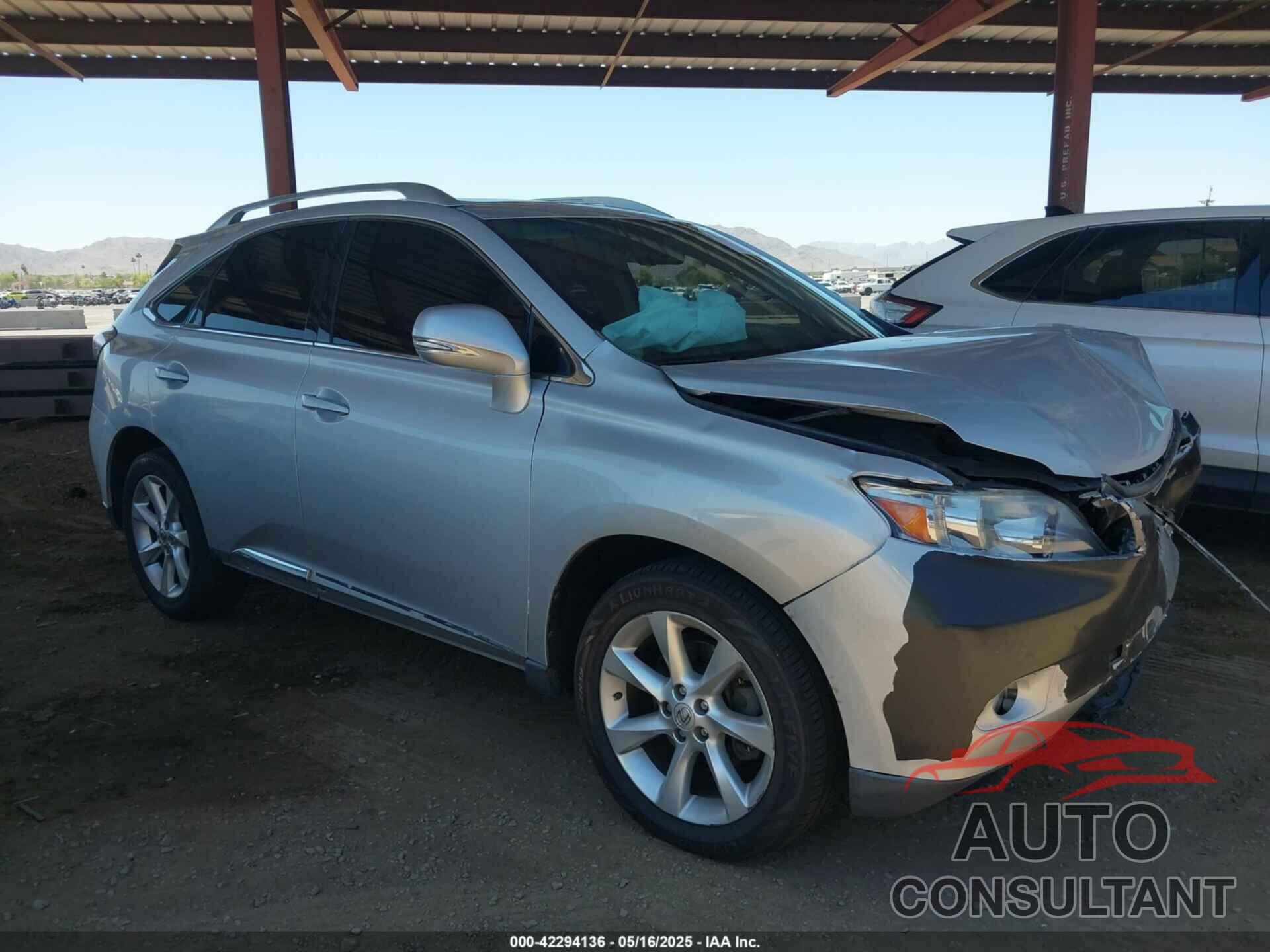 LEXUS RX 350 2010 - 2T2ZK1BA3AC008030
