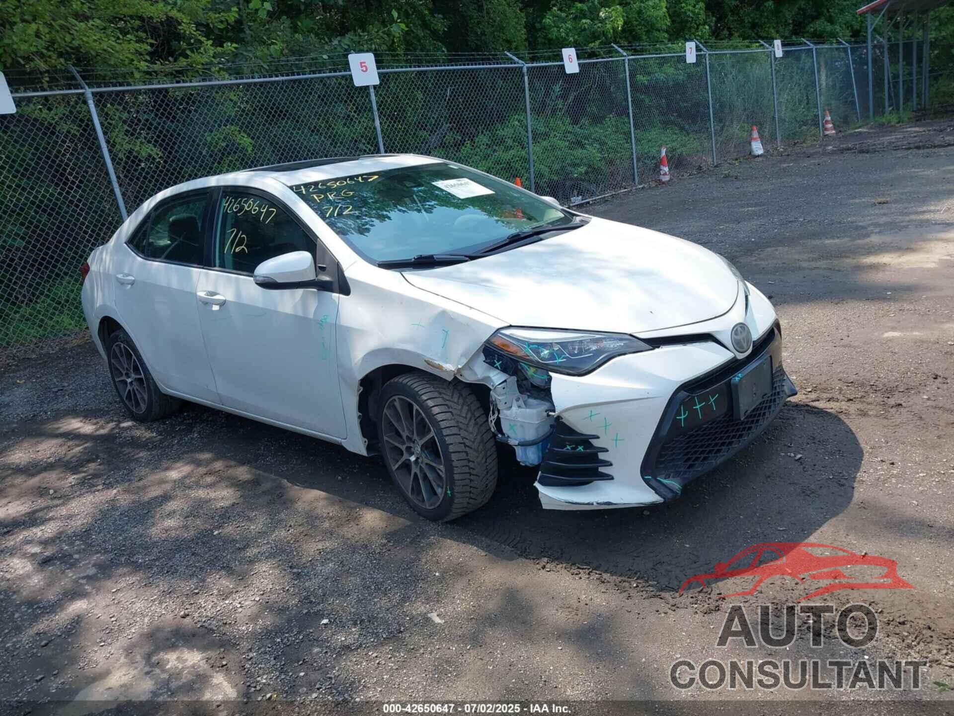 TOYOTA COROLLA 2017 - 5YFBURHE3HP628668