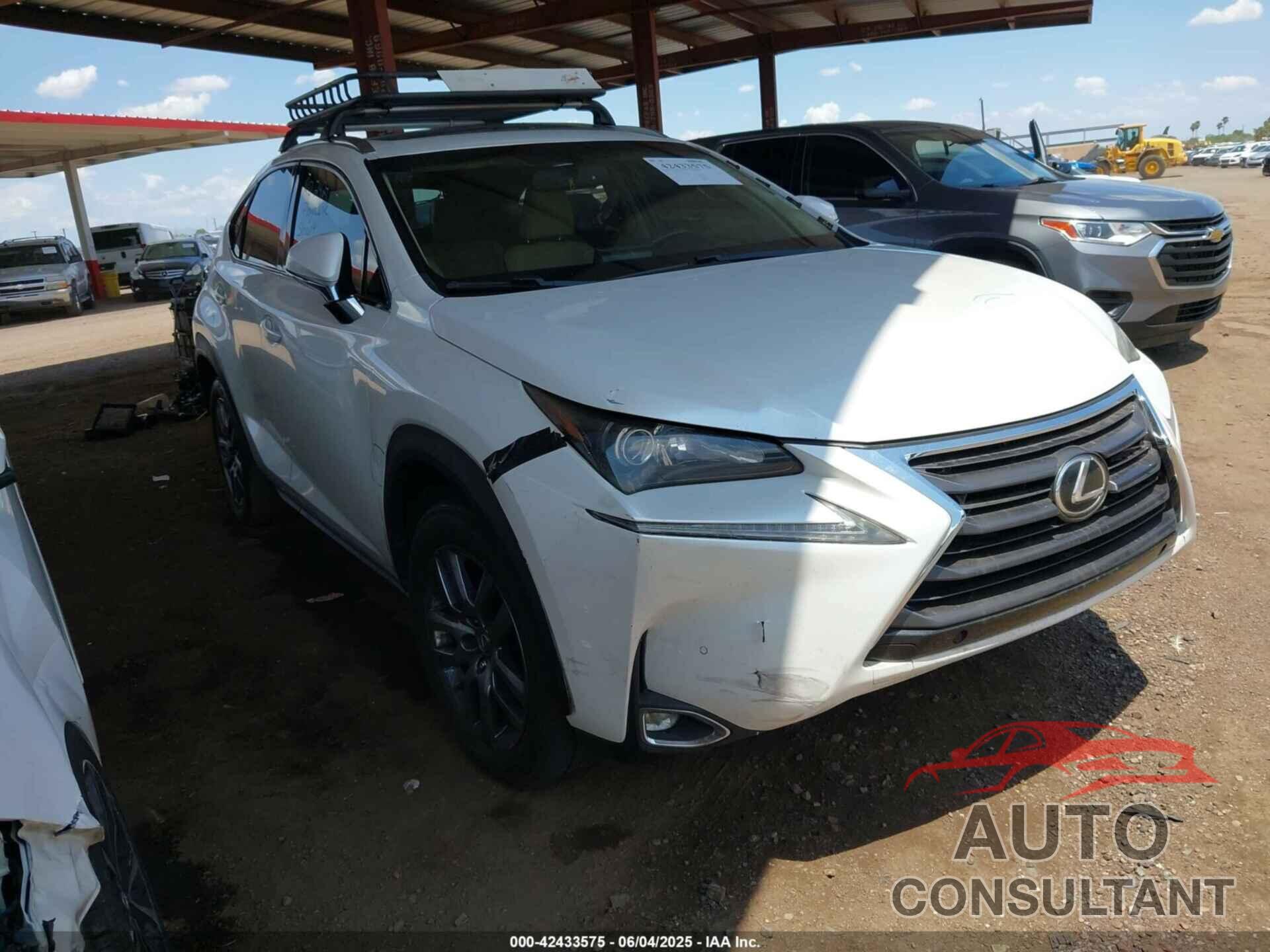 LEXUS NX 200T 2016 - JTJYARBZ0G2023614