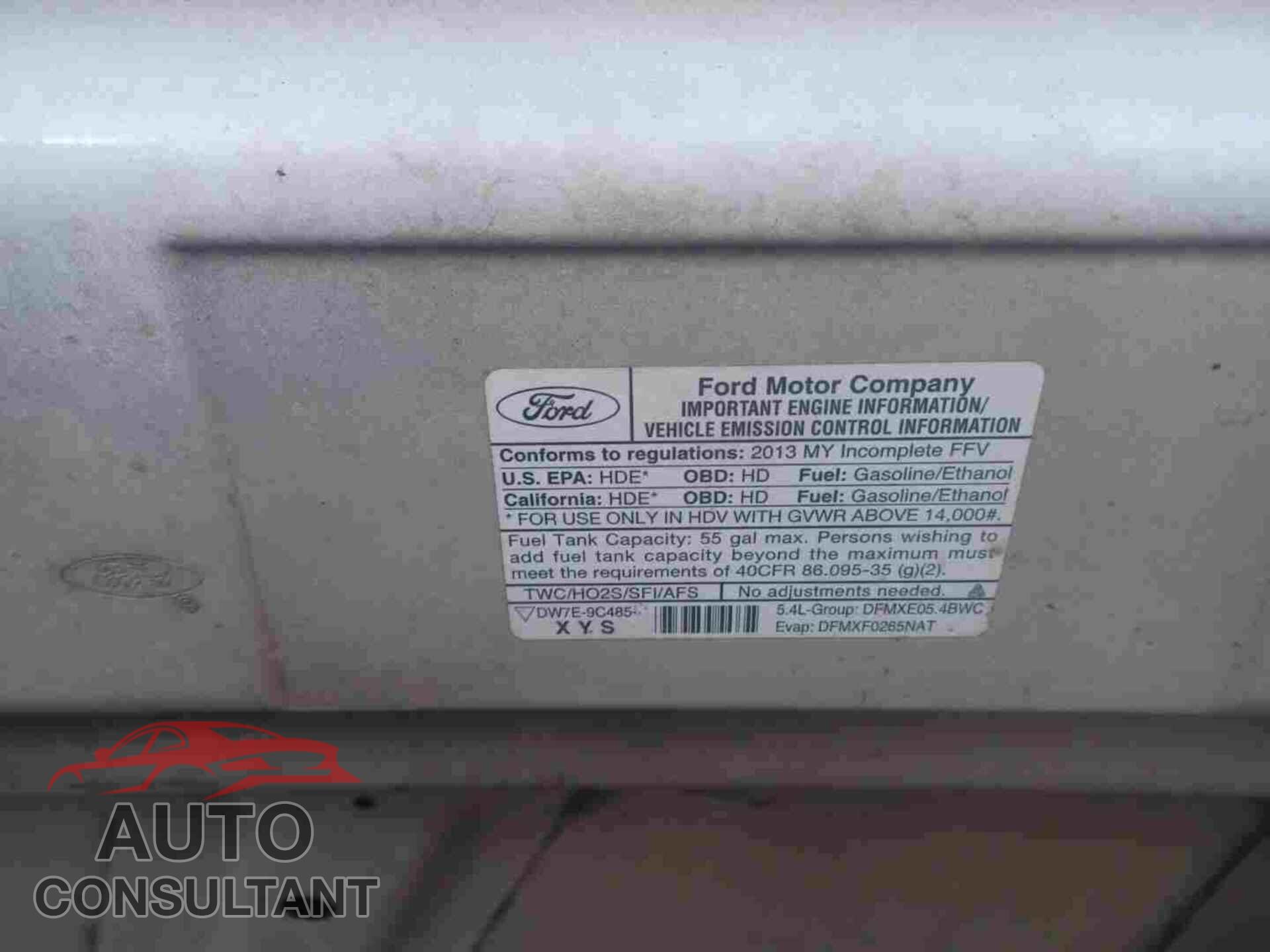 FORD ECONOLINE 2013 - 1FDXE4FL0DDB30038
