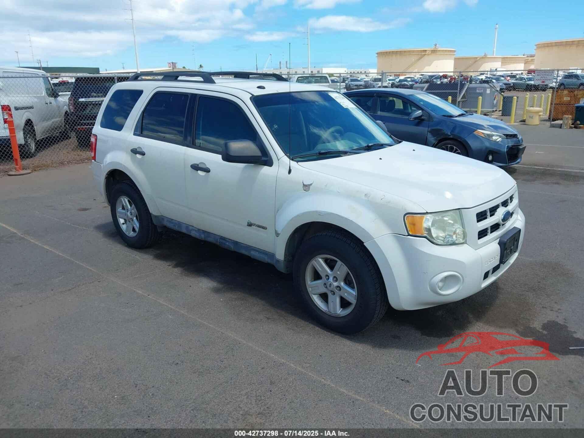 FORD ESCAPE HYBRID 2009 - 1FMCU59399KB93063