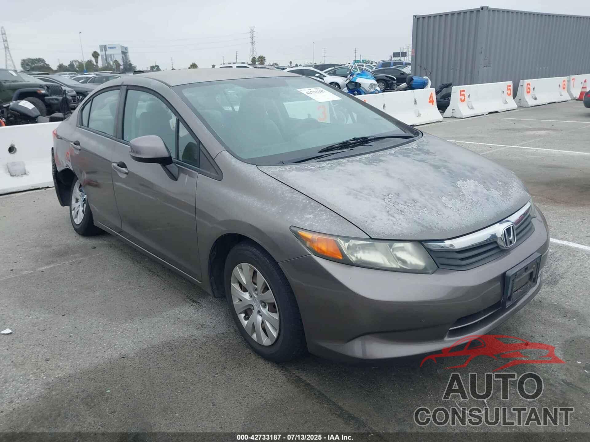 HONDA CIVIC 2012 - 2HGFB2F53CH604338